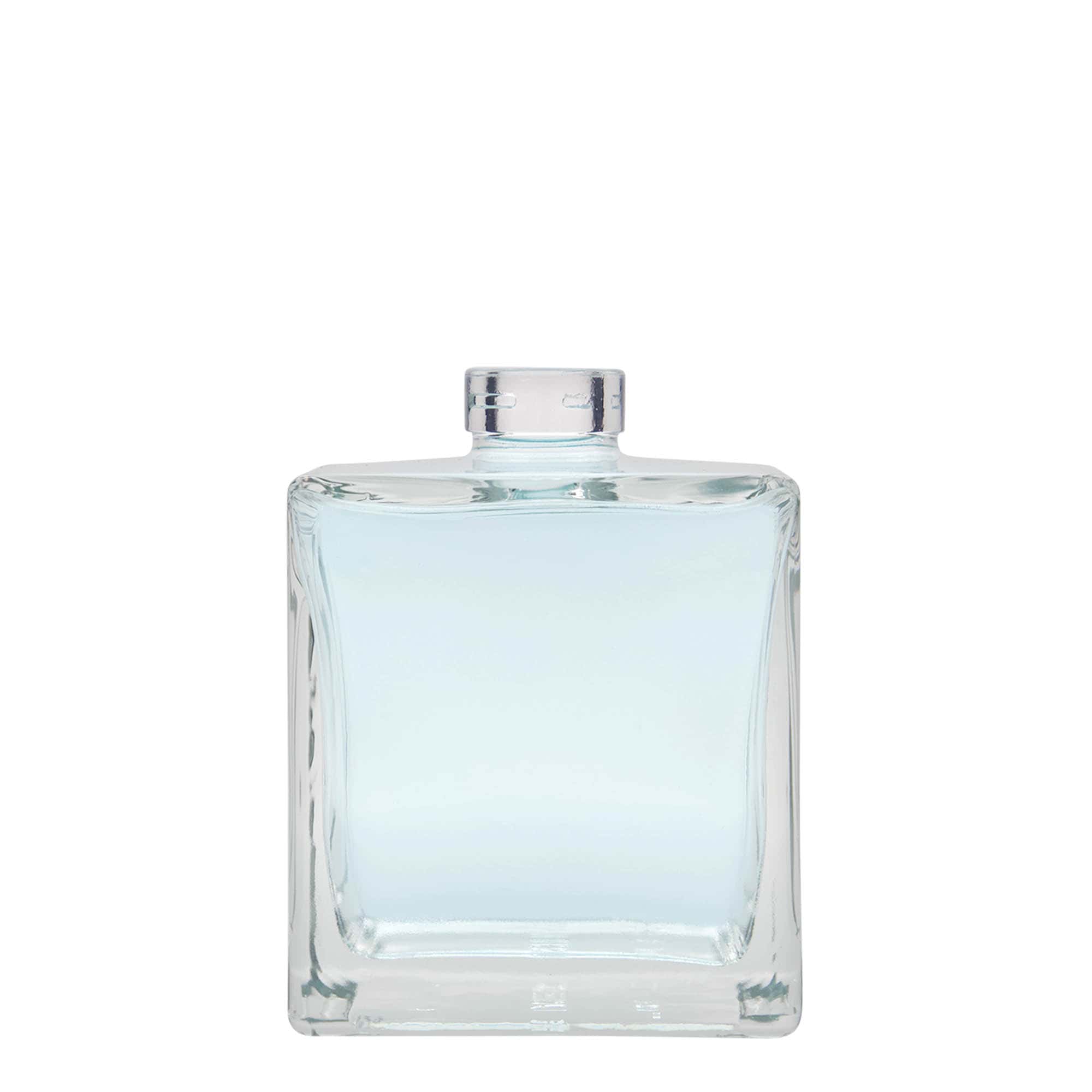 500 ml glazen fles 'Cube', vierkant, opening: kurk