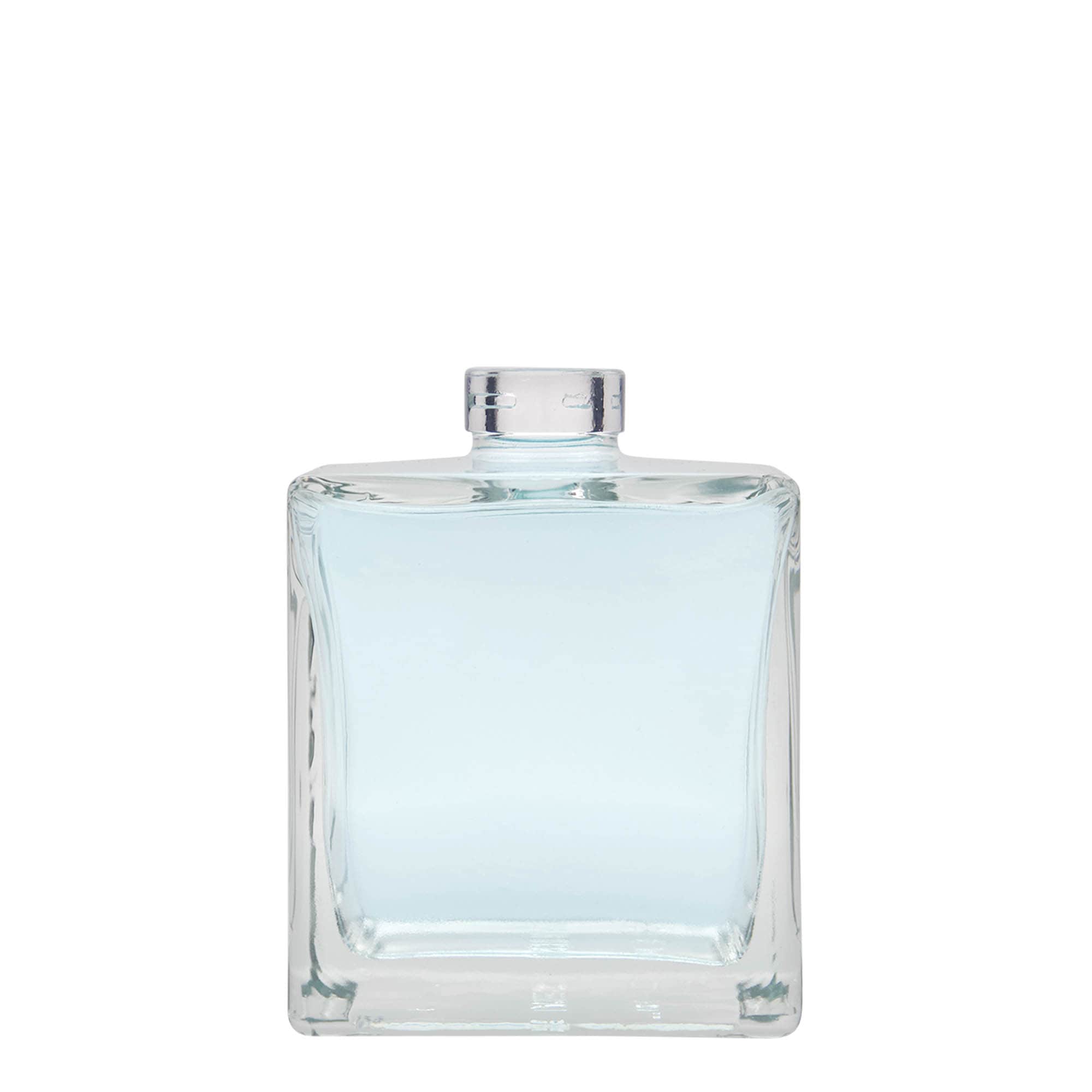 500 ml glazen fles 'Cube', vierkant, opening: kurk