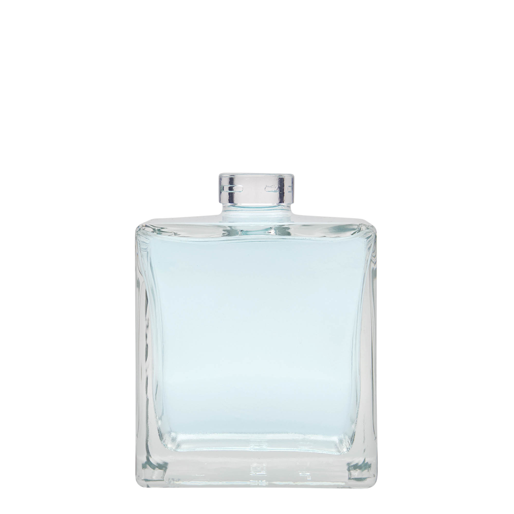 500 ml glazen fles 'Cube', vierkant, opening: kurk