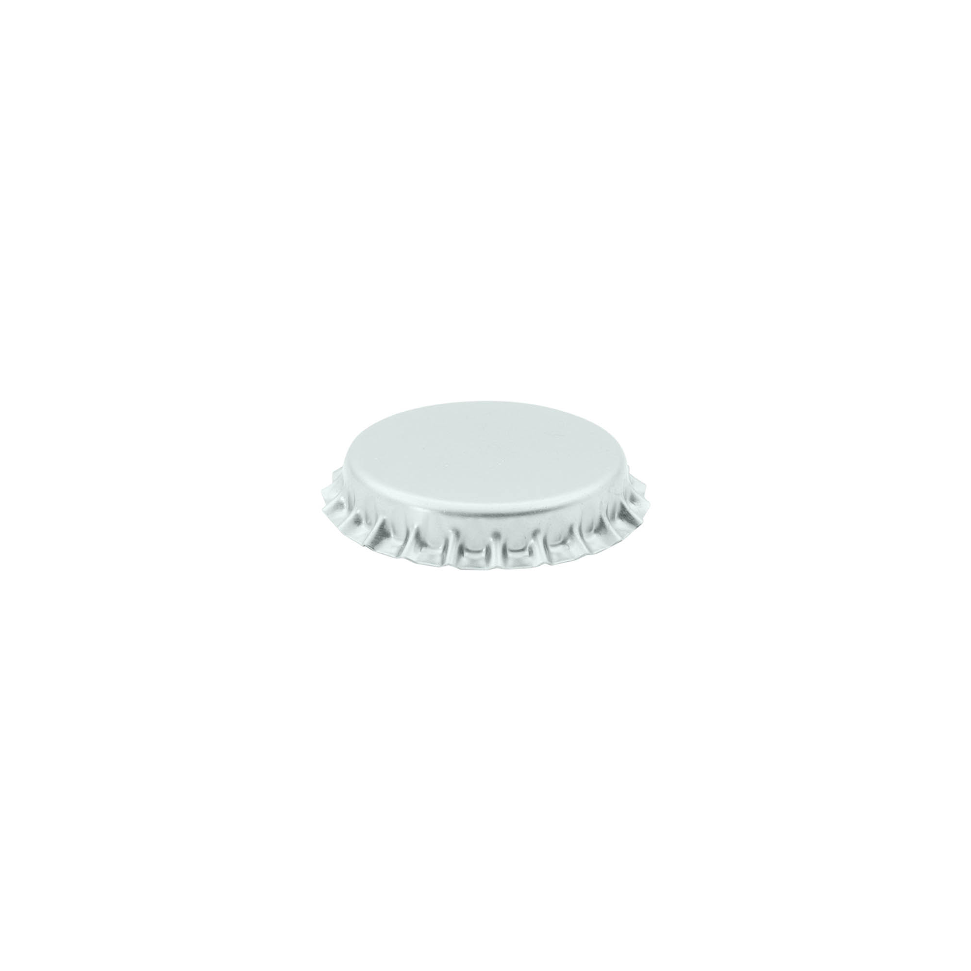 Kroonkurken 29 mm, metaal, zilver Kroonkurken 29 mm, metaal, zilver