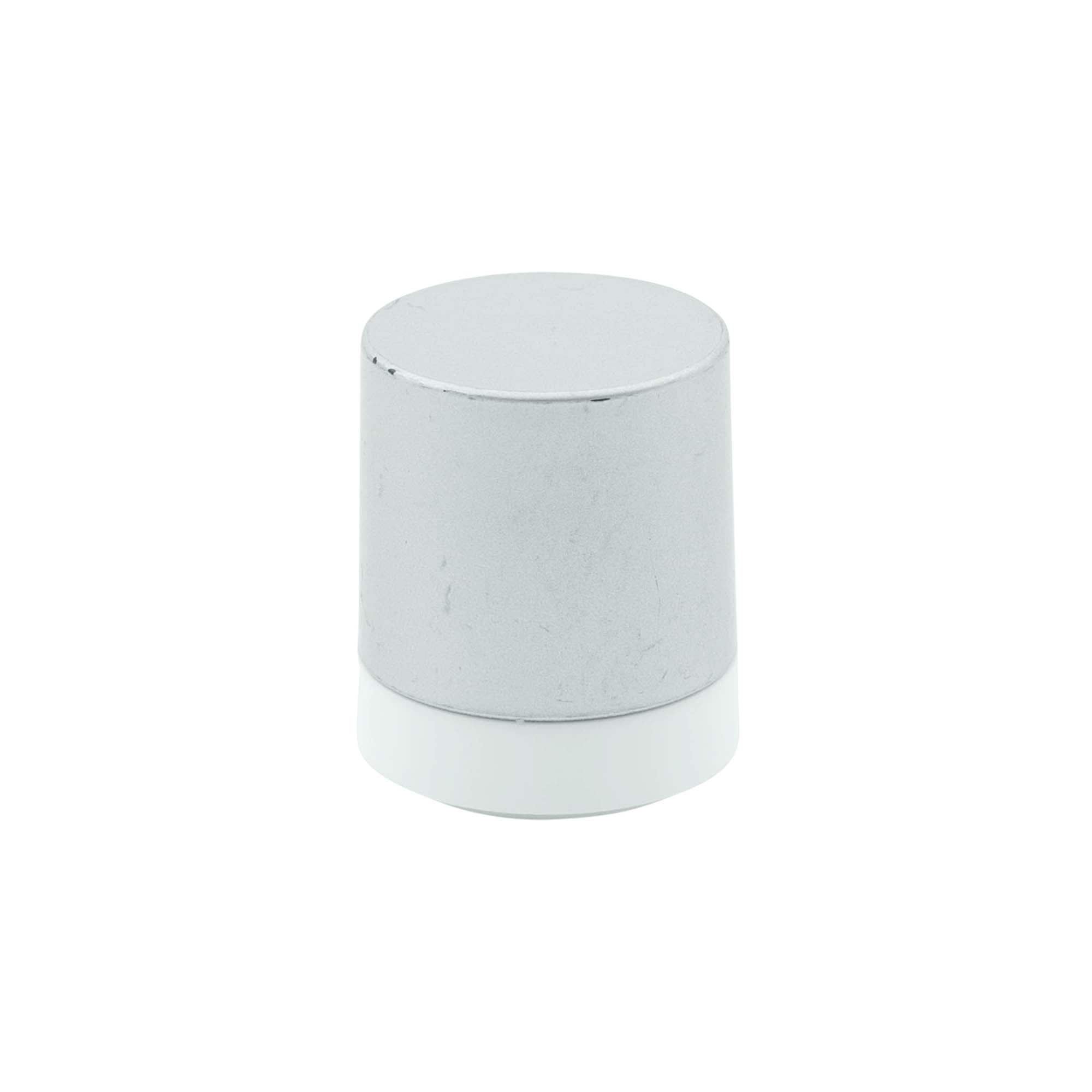 Airless Dispenser Pompkop 'Micro', PP-kunststof, zilver