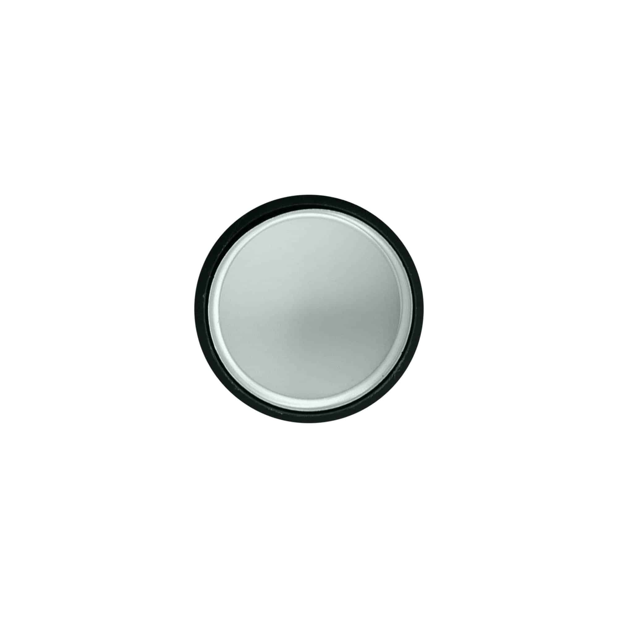 Schroefdop, ABS-kunststof, zilver, voor opening: GPI 28/400