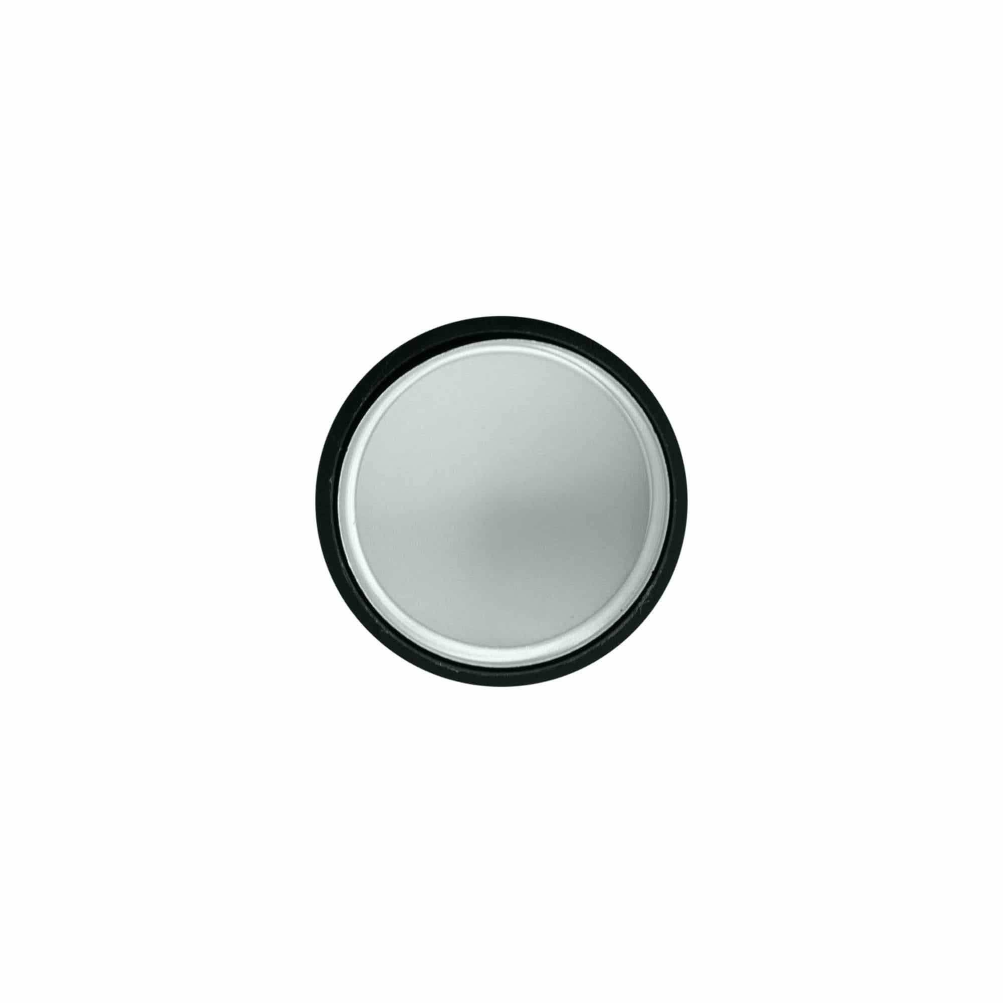 Schroefdop, ABS-kunststof, zilver, voor opening: GPI 28/400