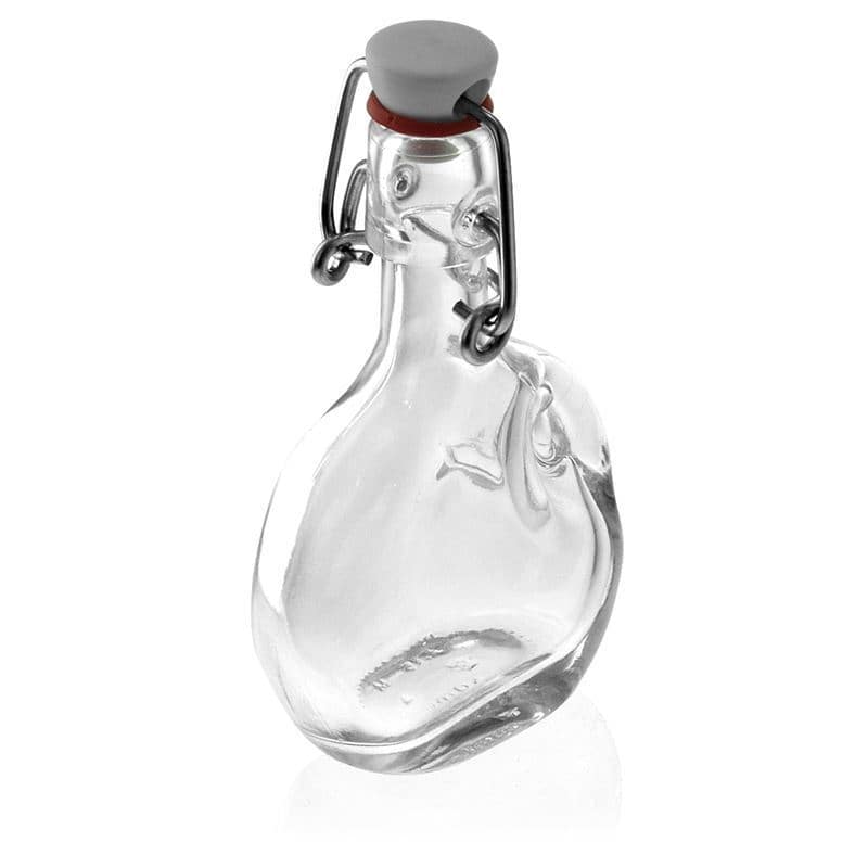 Glazen fles 'Lukas', 40 ml, ovaal, monding: beugelsluiting