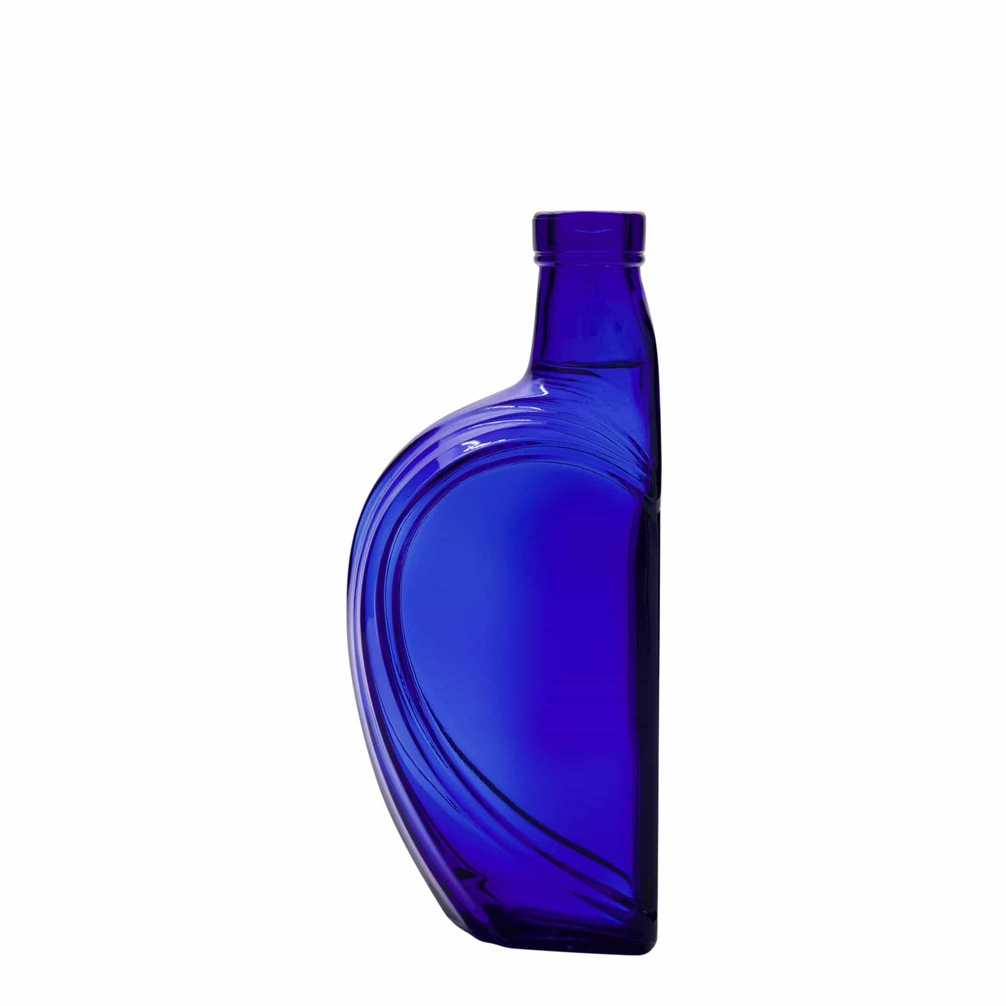 375 ml glazen fles 'Sweethearts', rechthoekig, koningsblauw, hals: kurk 375 ml glazen fles 'Sweethearts', rechthoekig, koningsblauw, hals: kurk