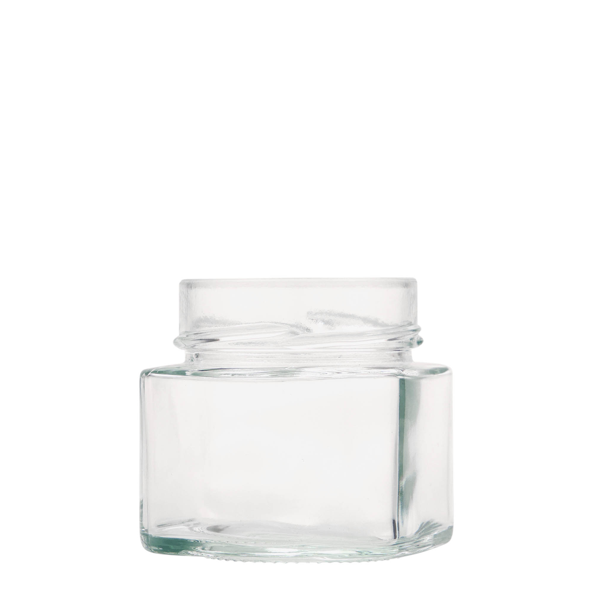 212 ml Vierkantglas 'Kimba', opening: Extra-Deep-Twist-Off (EDTO 70)