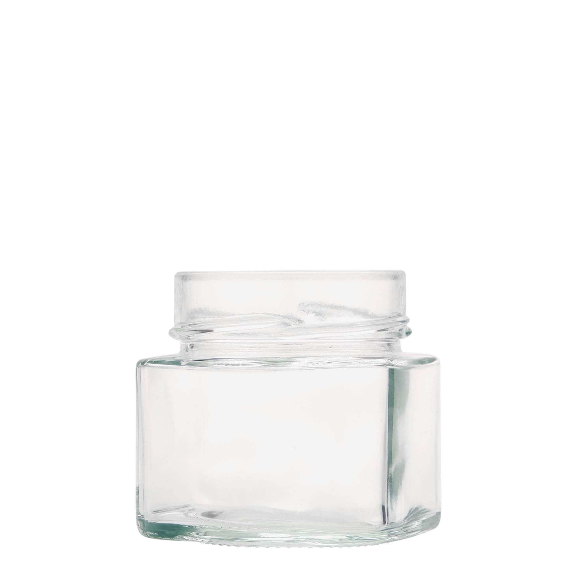 212 ml Vierkantglas 'Kimba', opening: Extra-Deep-Twist-Off (EDTO 70)
