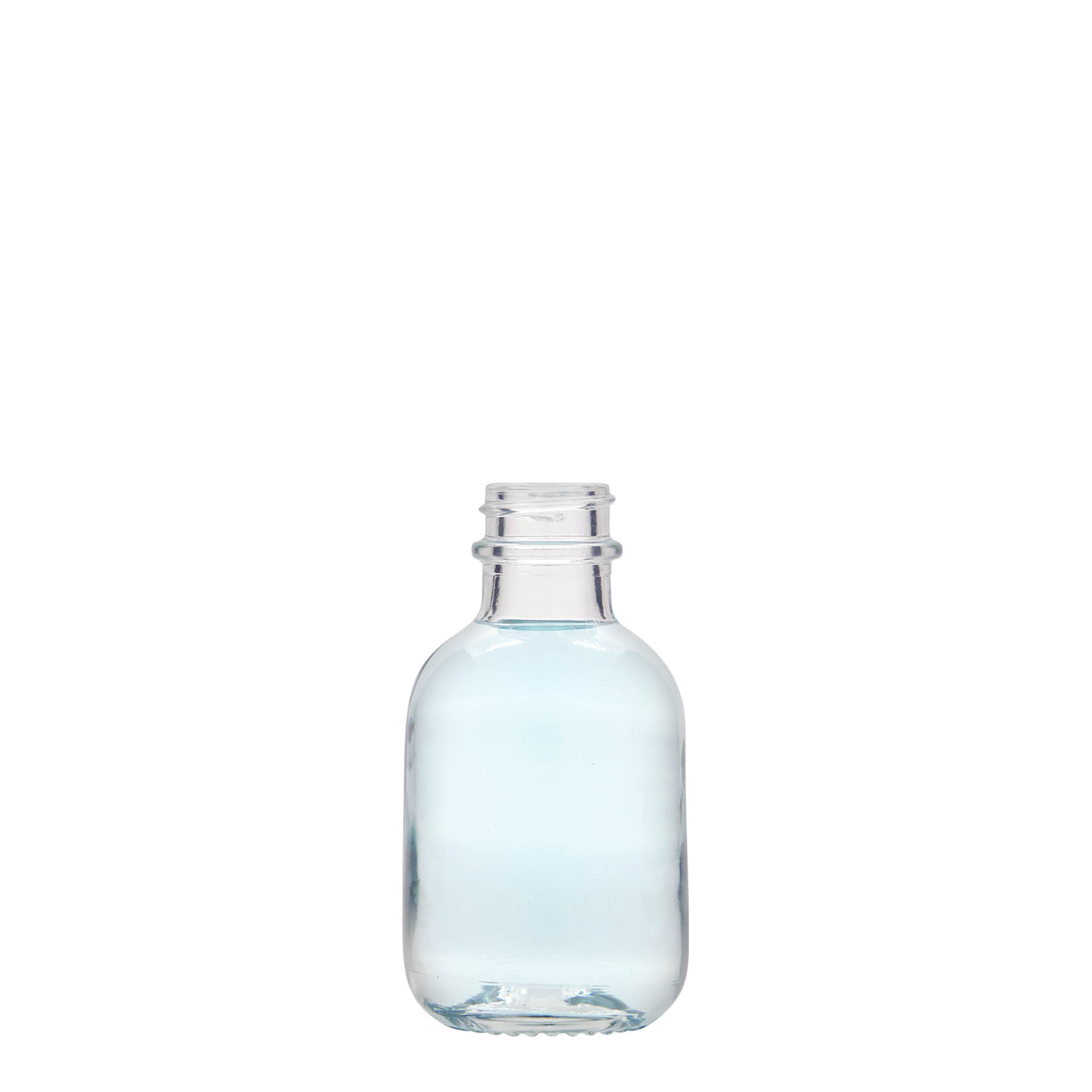 50 ml glazen fles 'Lotto', opening: GPI 22 50 ml glazen fles 'Lotto', opening: GPI 22
