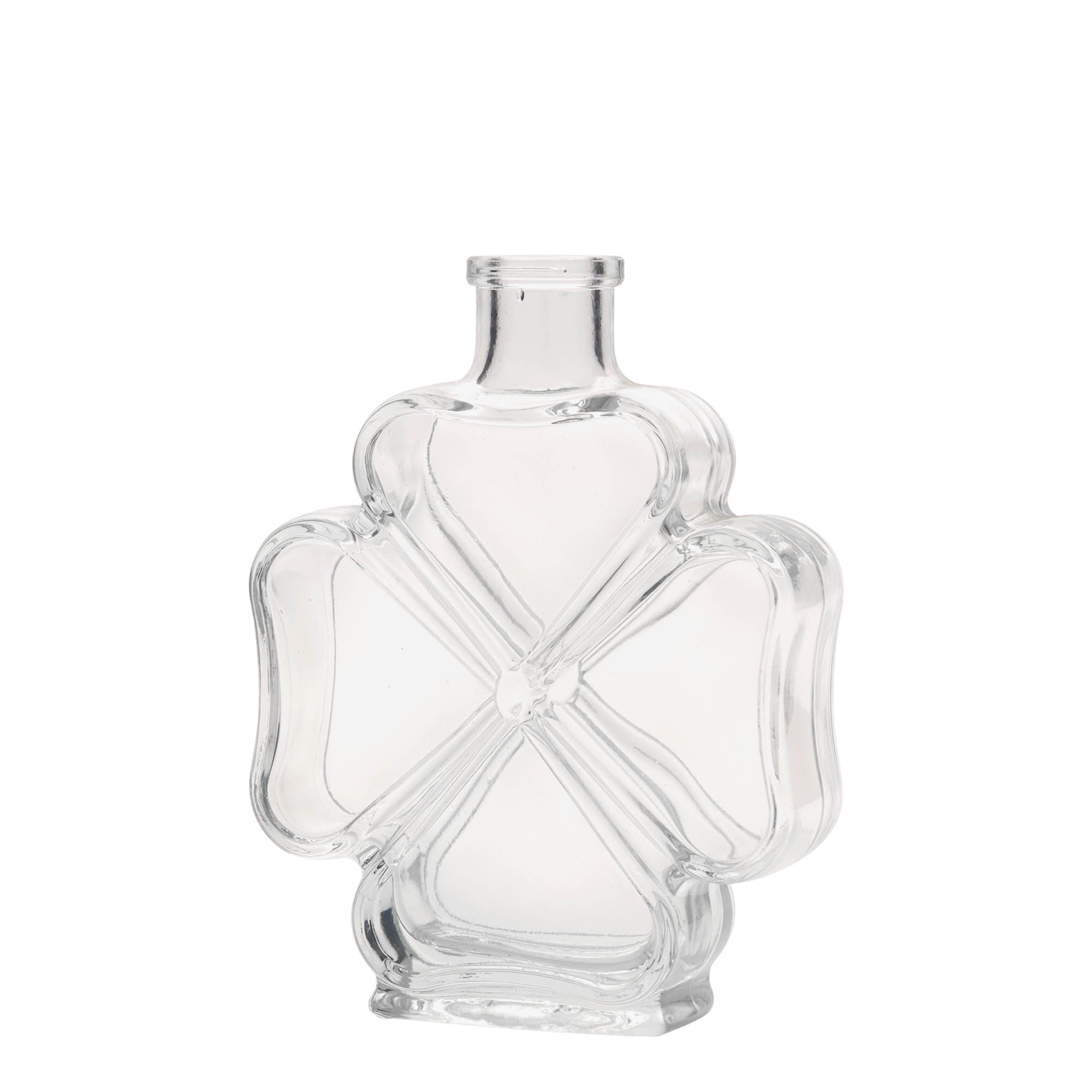 200 ml glazen fles 'klavertjevier', hals: kurk 200 ml glazen fles 'klavertjevier', hals: kurk