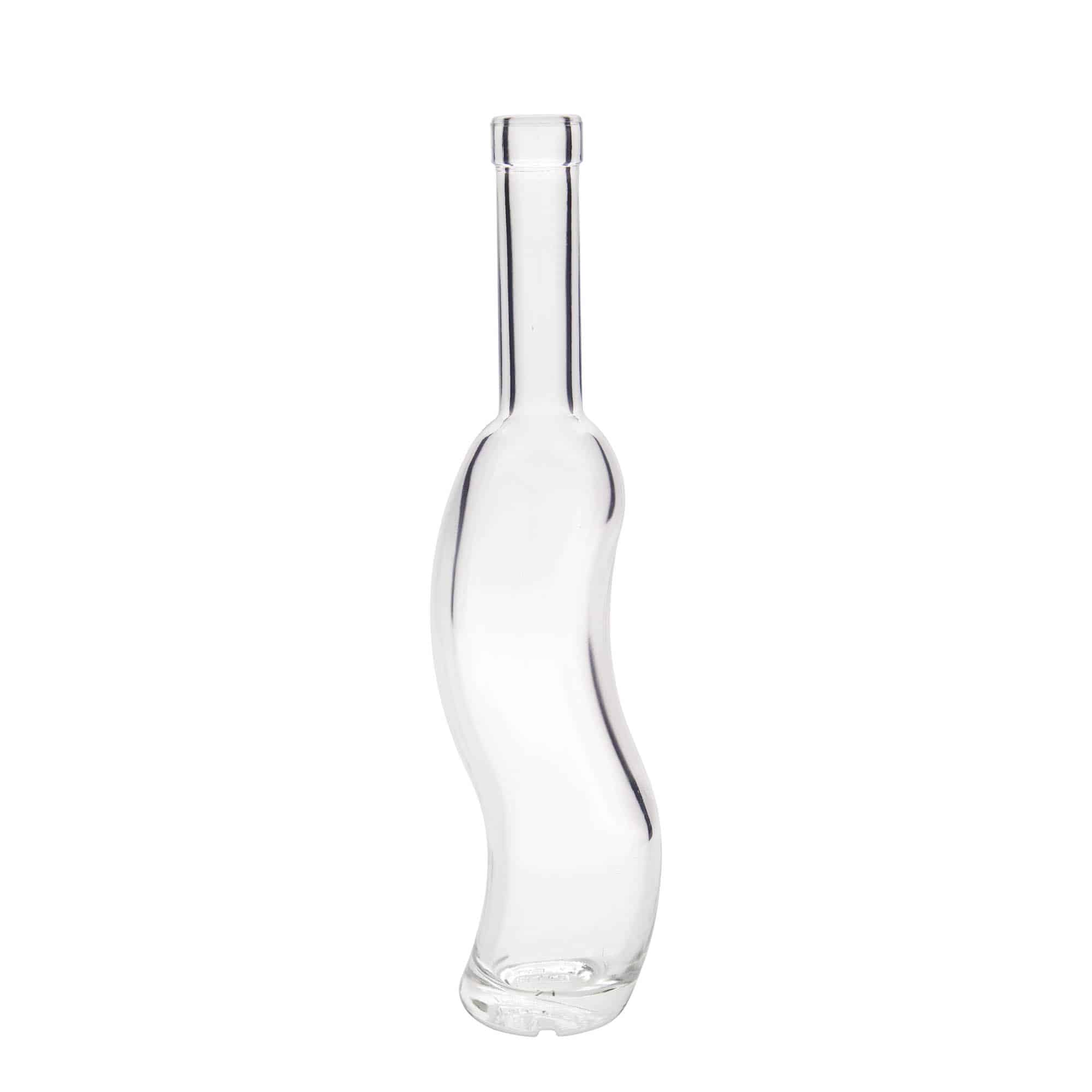 350 ml glazen fles 'La-Ola', halfrond, opening: kurk