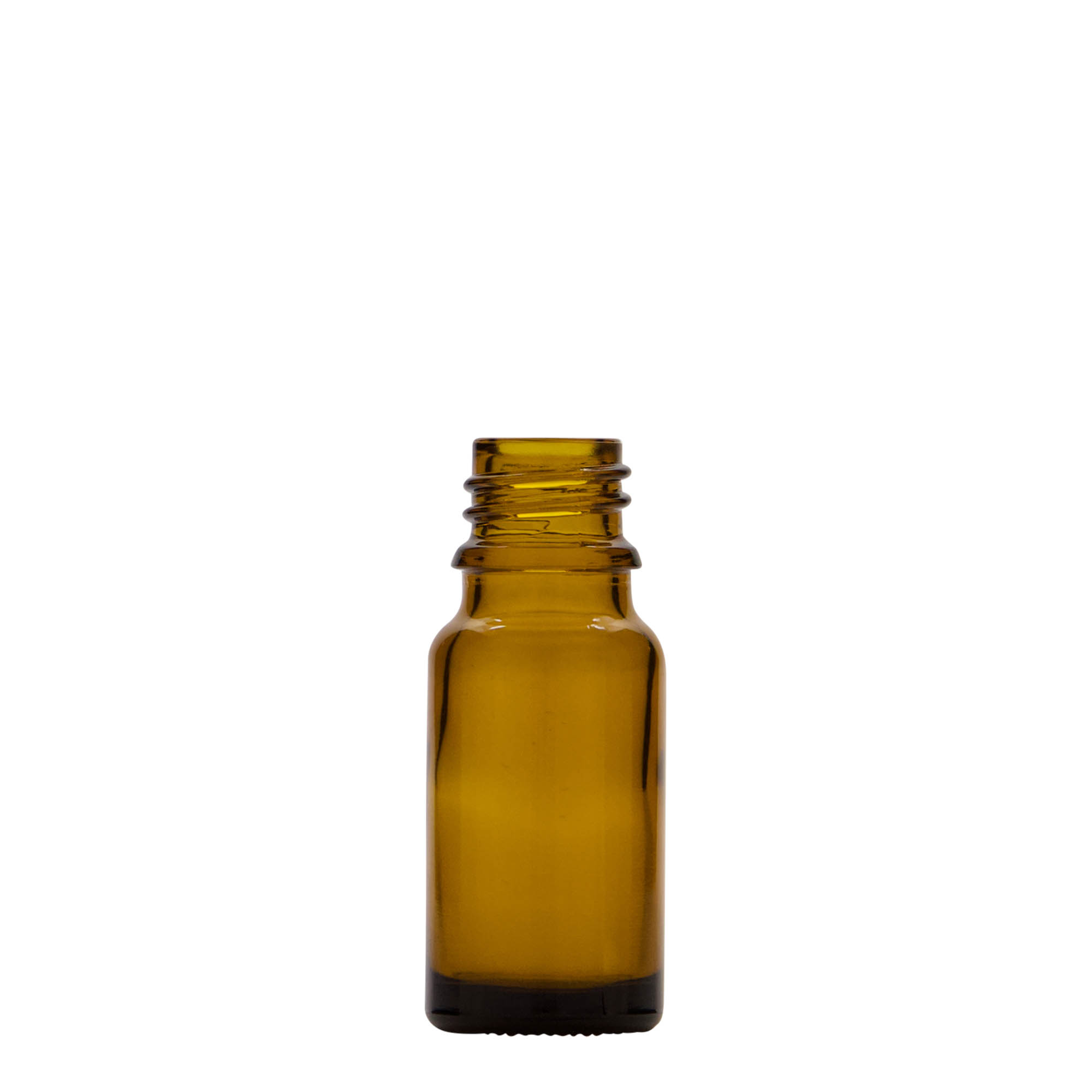 10 ml medicijnflesje met lotionpomp, glas, bruin, tuit: DIN 18