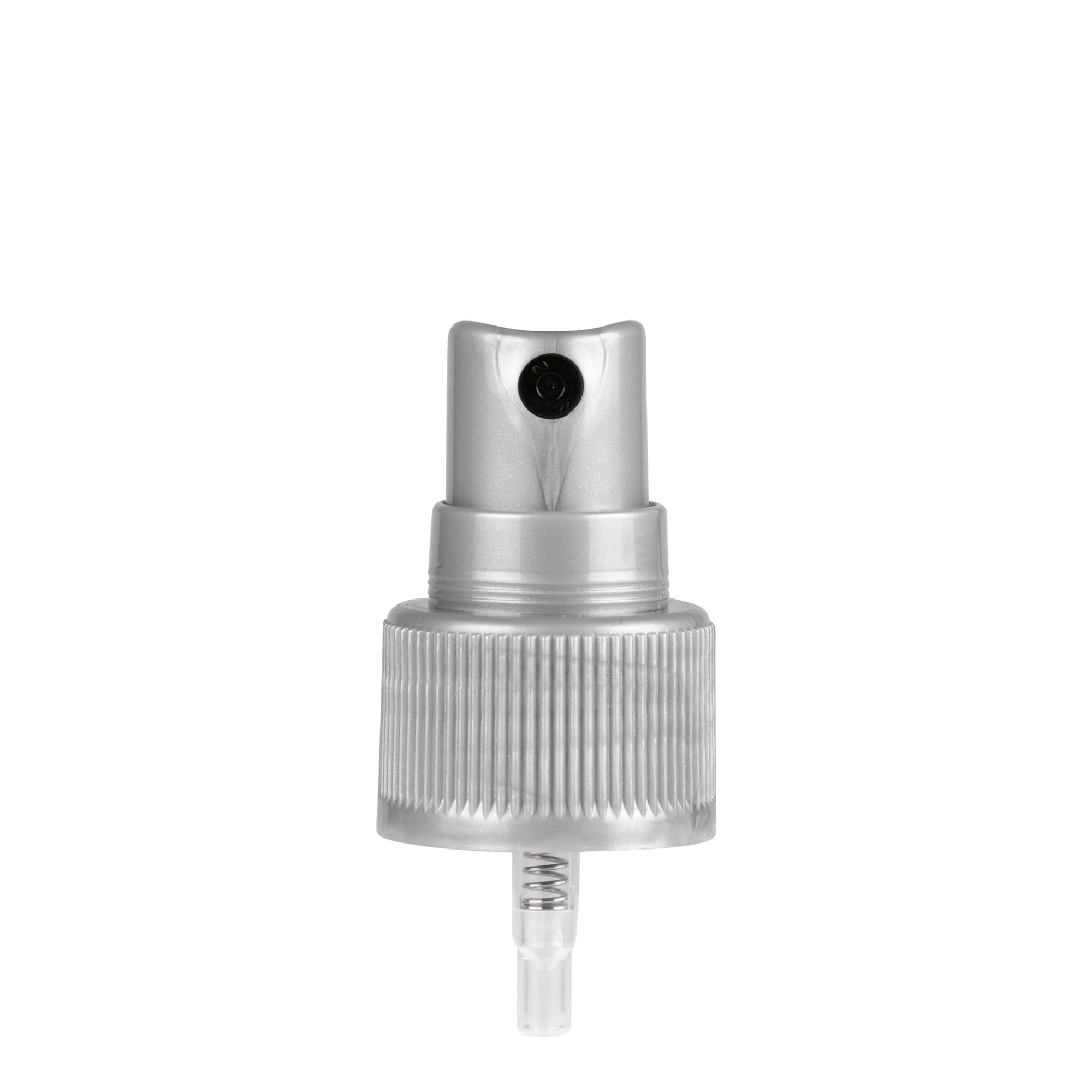 Schroefdop sprayverstuiver, PP-kunststof, zilver, voor mondstuk: 24/410 Schroefdop sprayverstuiver, PP-kunststof, zilver, voor mondstuk: 24/410