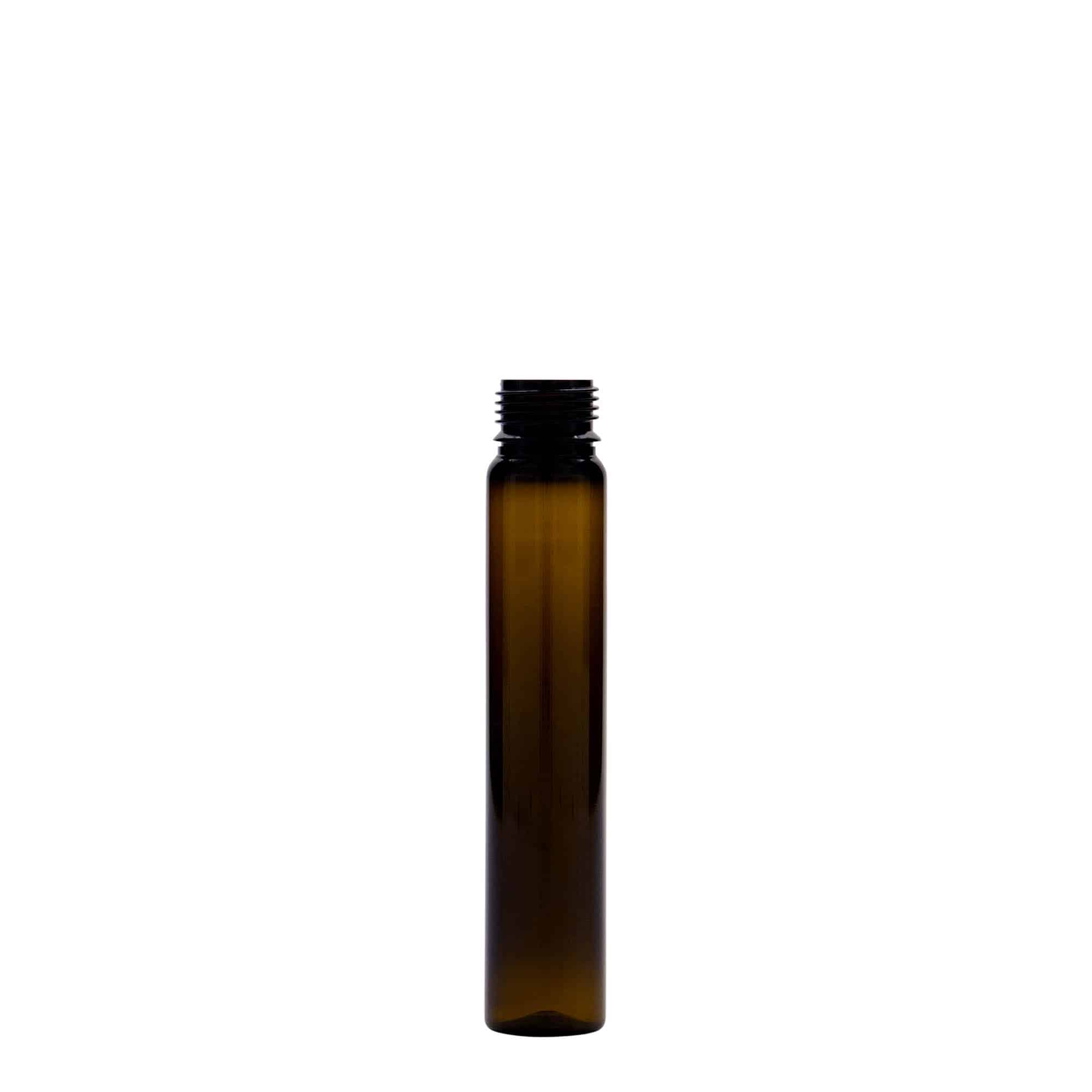 Petbuisje, 25 ml, kunststof, bruin, monding: schroefsluiting Petbuisje, 25 ml, kunststof, bruin, monding: schroefsluiting