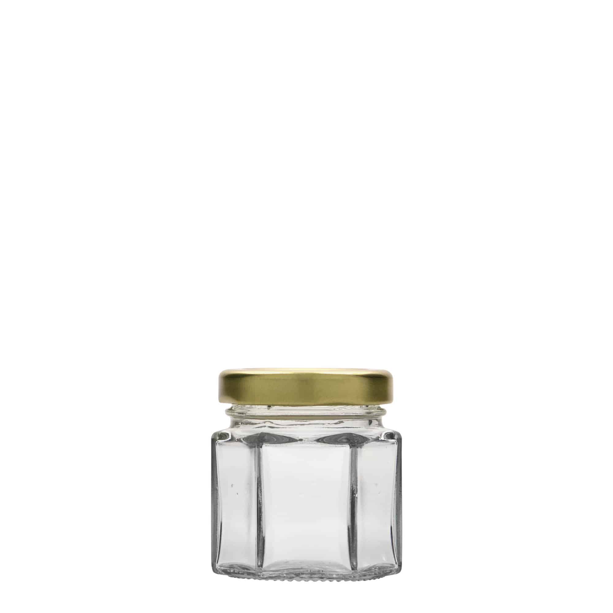 47 ml zeskantglas, opening: Twist-Off (TO 43)
