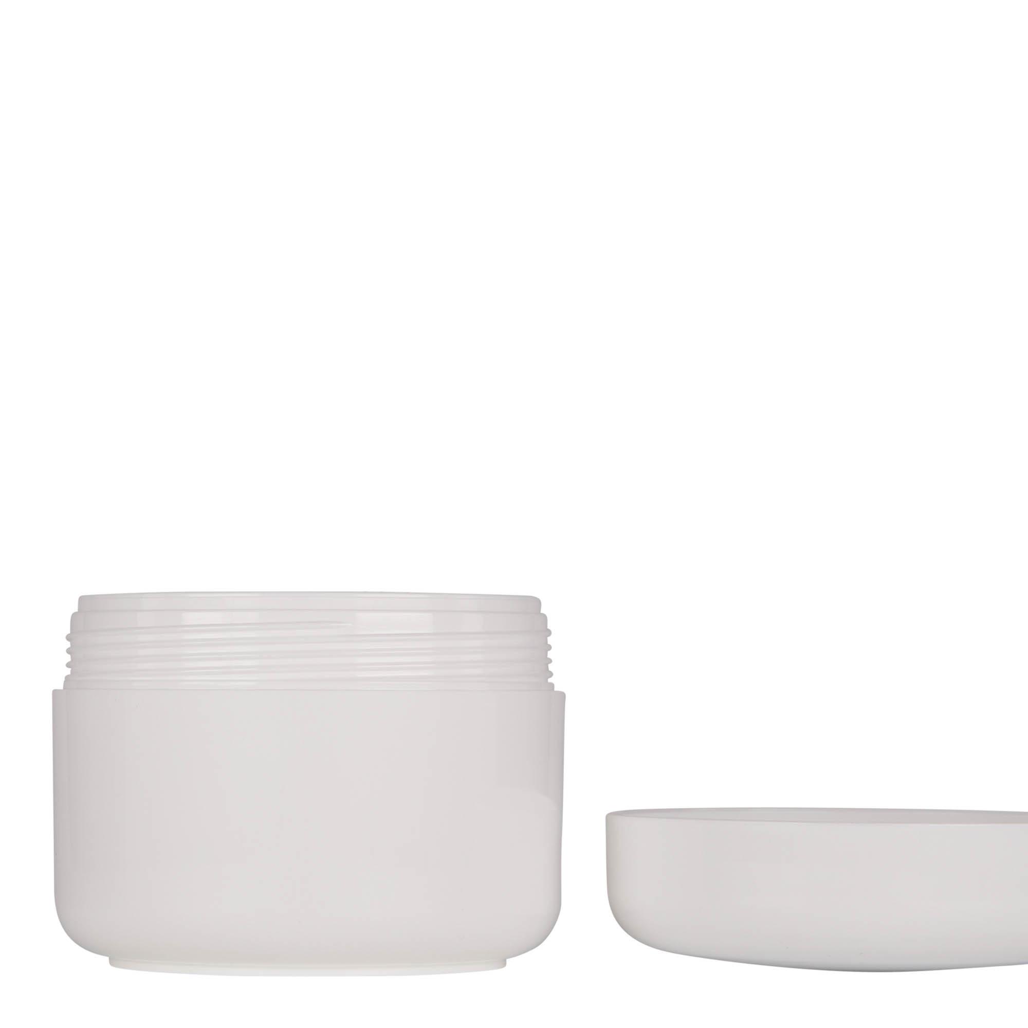 200 ml kunststofpot 'Bianca', PP, wit, opening: schroefdop 200 ml kunststofpot 'Bianca', PP, wit, opening: schroefdop