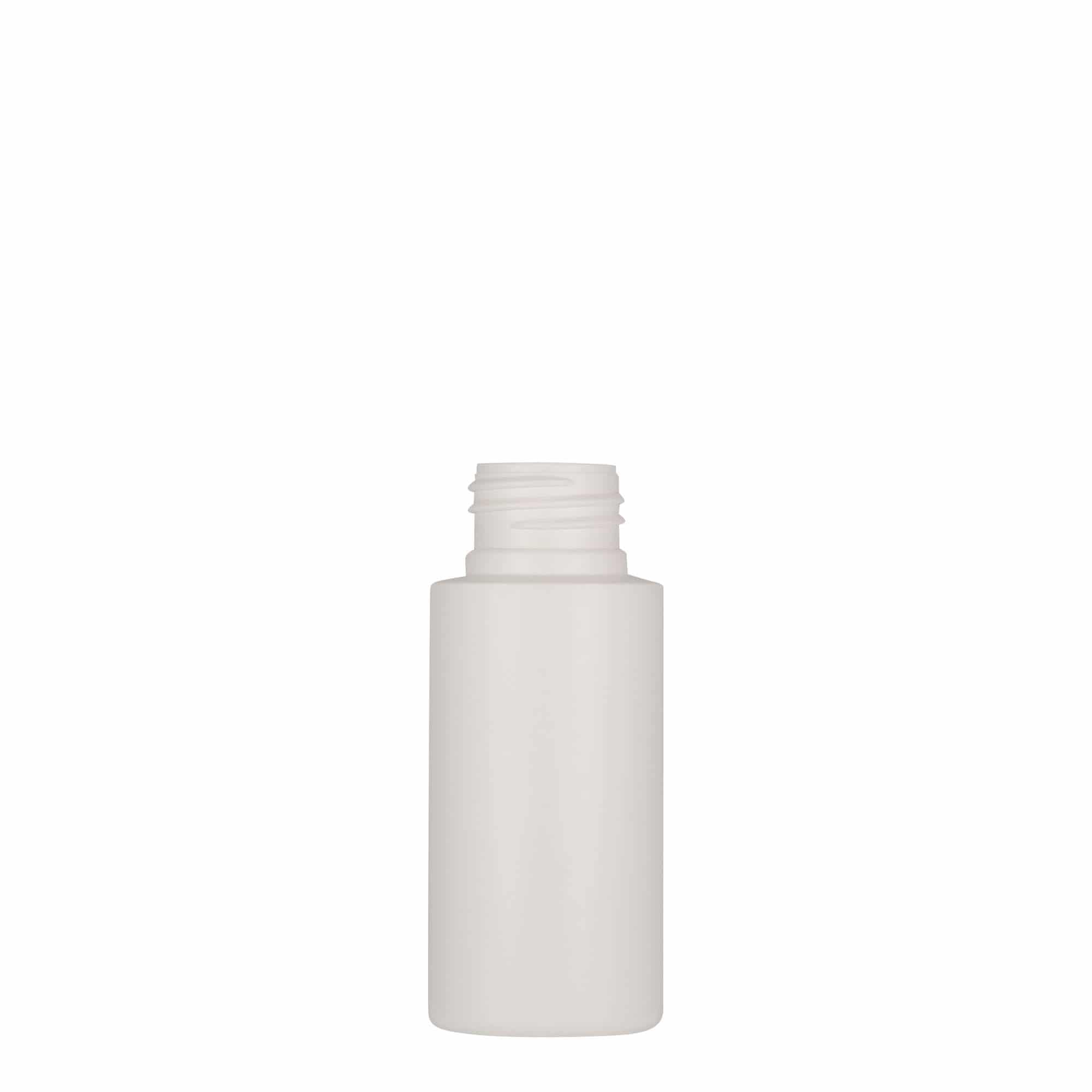 50 ml kunststoffles 'Pipe', HDPE, wit, opening: 24/410