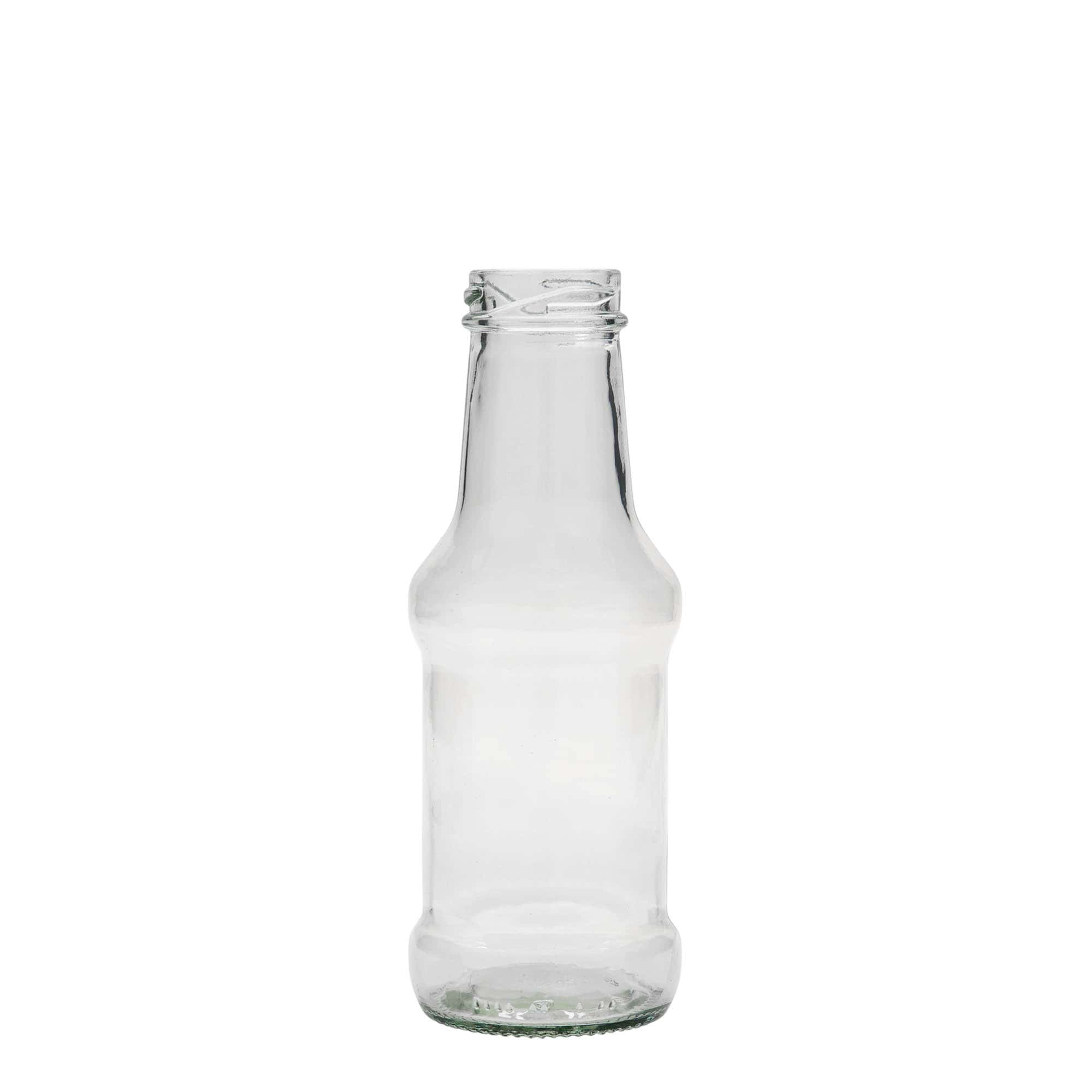 250 ml sausfles, glas, opening: Twist-Off (TO 38)