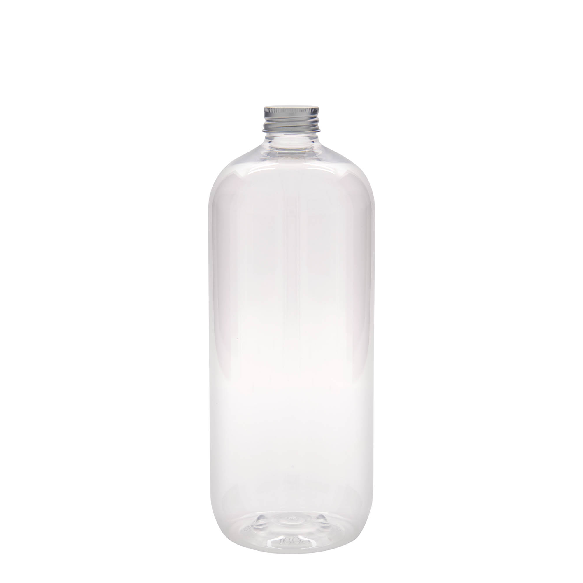 1.000 ml PET-fles 'Boston', kunststof, hals: 28/410 1.000 ml PET-fles 'Boston', kunststof, hals: 28/410