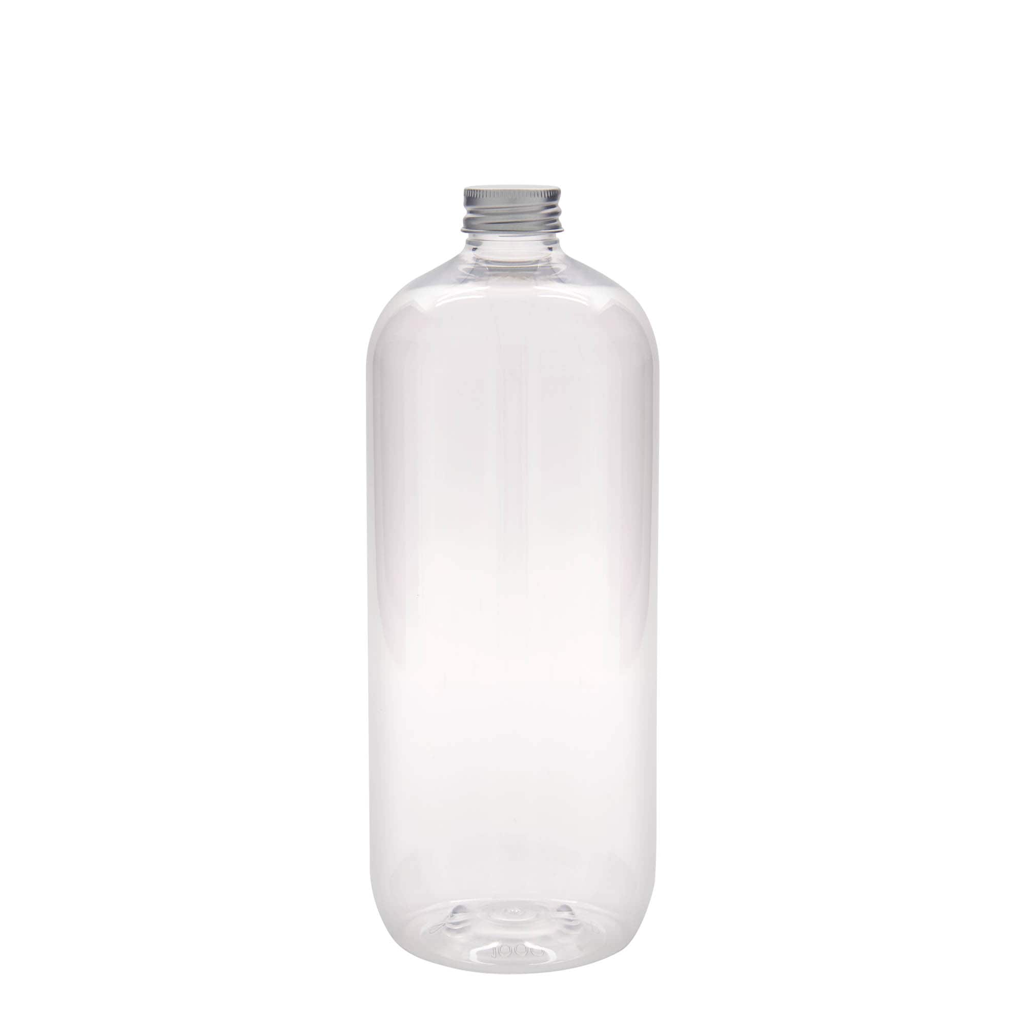 1.000 ml PET-fles 'Boston', kunststof, hals: 28/410