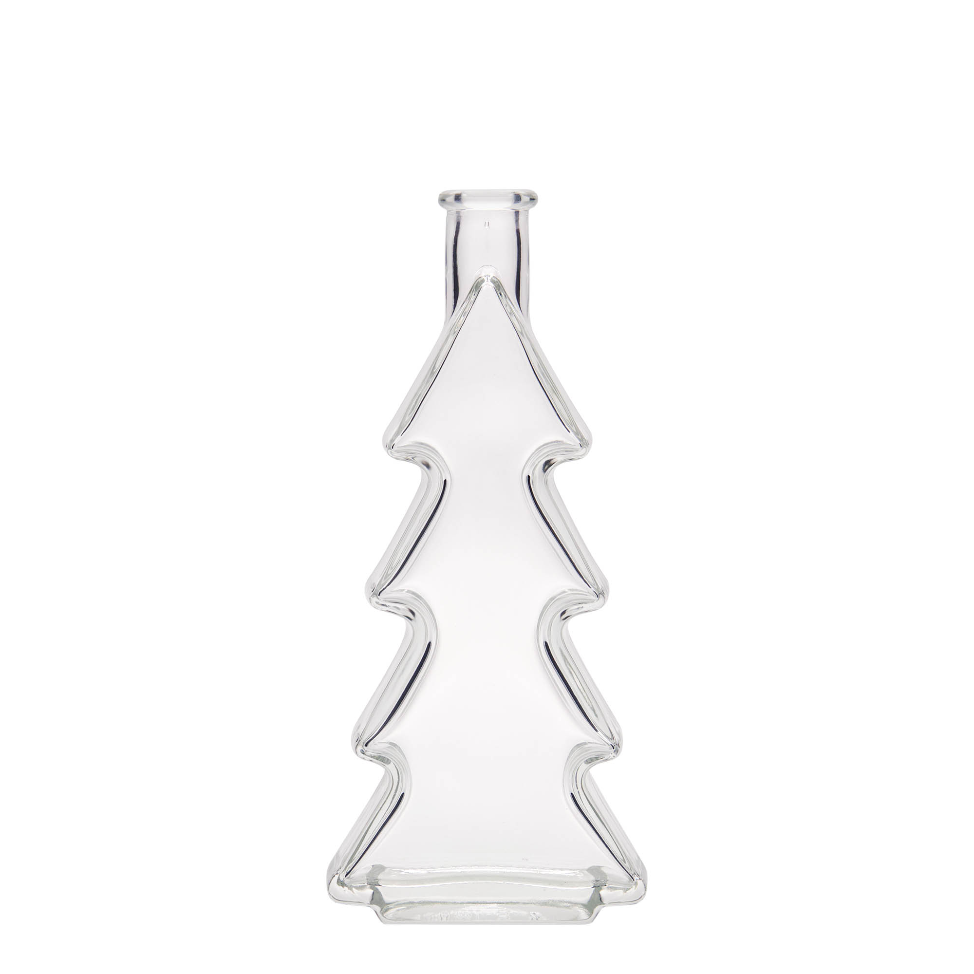 200 ml glazen fles 'Kerstboom', opening: kurk