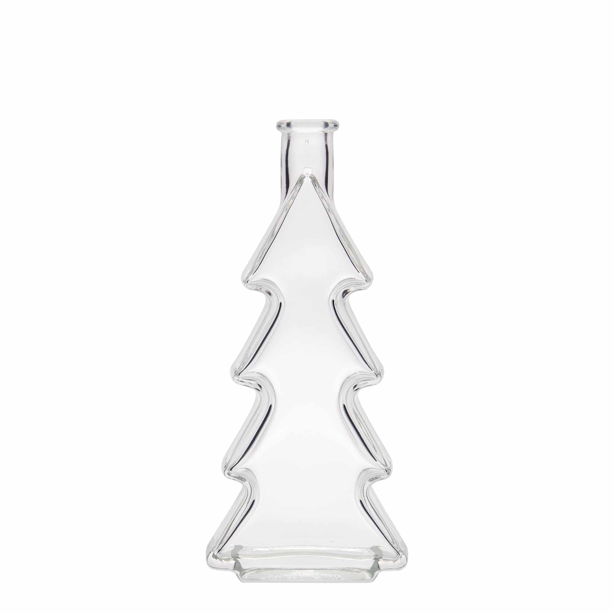 200 ml glazen fles 'Kerstboom', opening: kurk