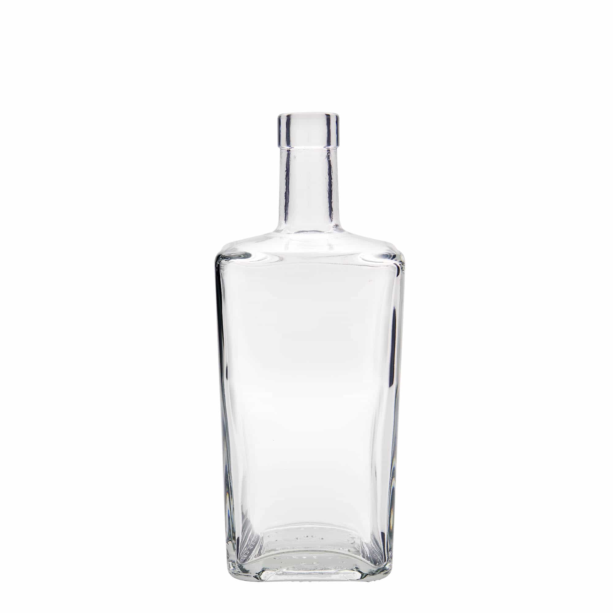 700 ml glazen fles 'Noel', vierkant, opening: kurk
