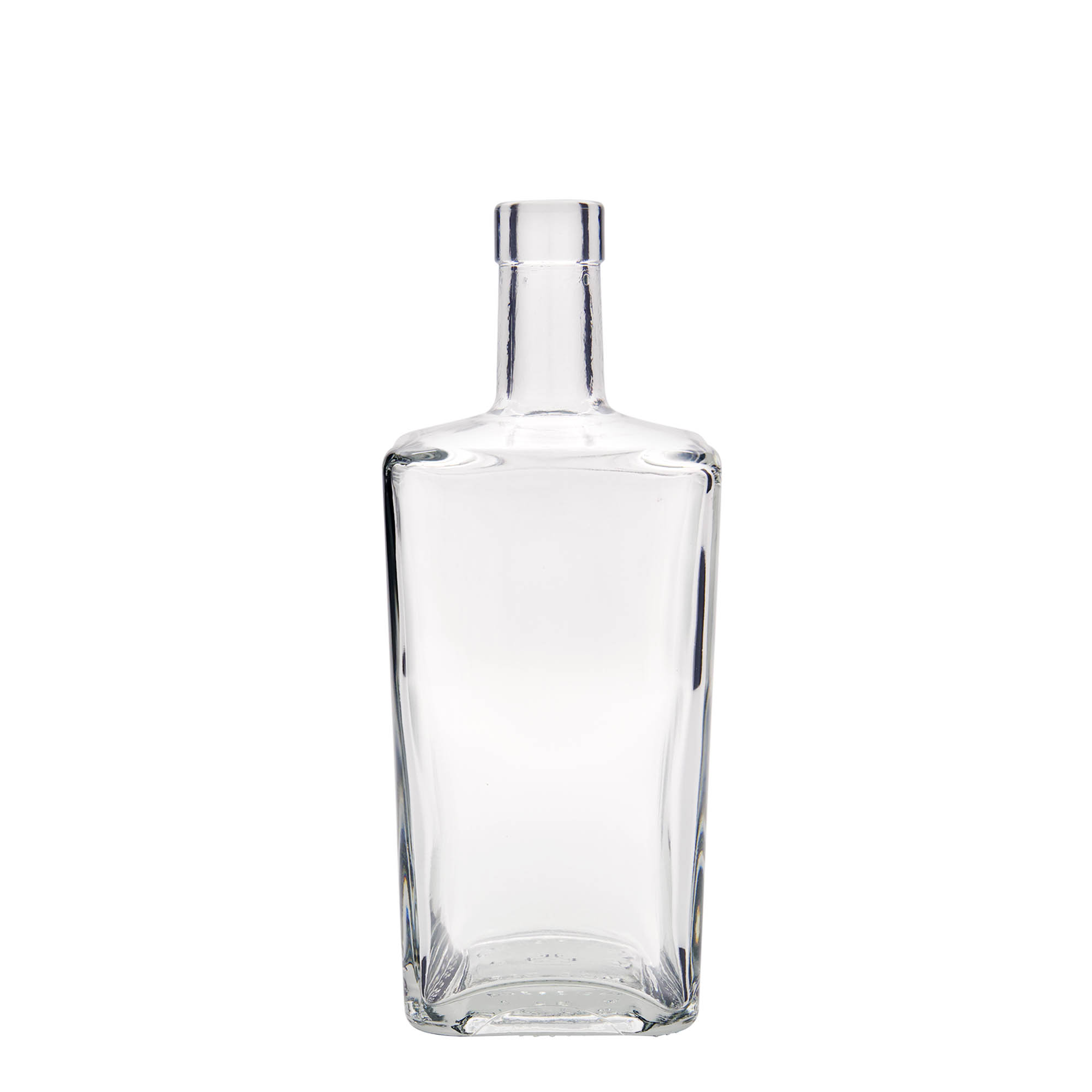 700 ml glazen fles 'Noel', vierkant, opening: kurk