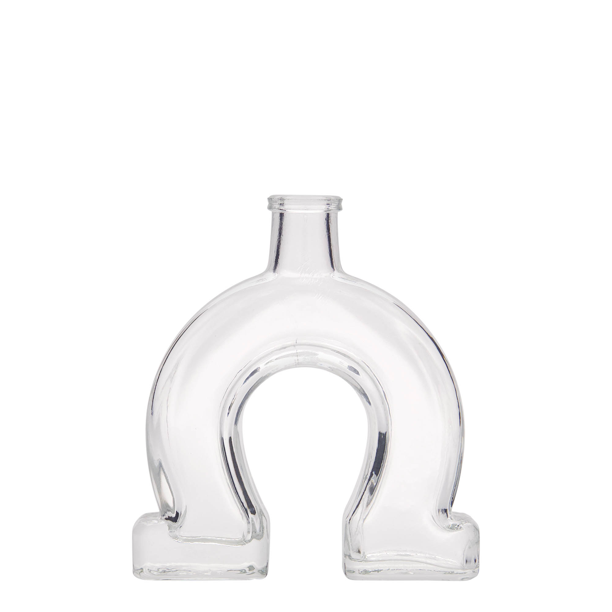 100 ml glazen fles 'Horseshoe', opening: kurk