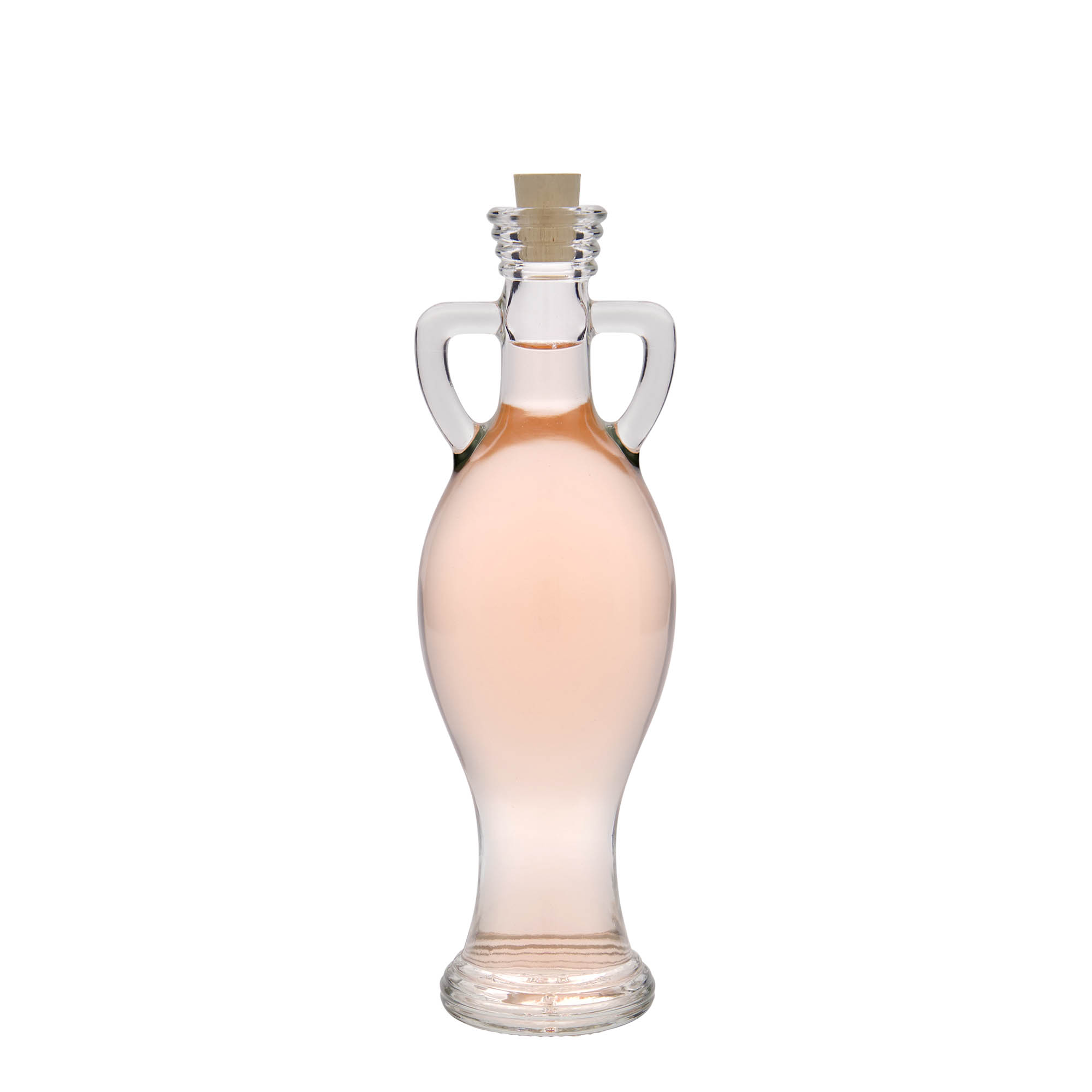 200 ml glazen fles 'Amfoor', opening: kurk 200 ml glazen fles 'Amfoor', opening: kurk