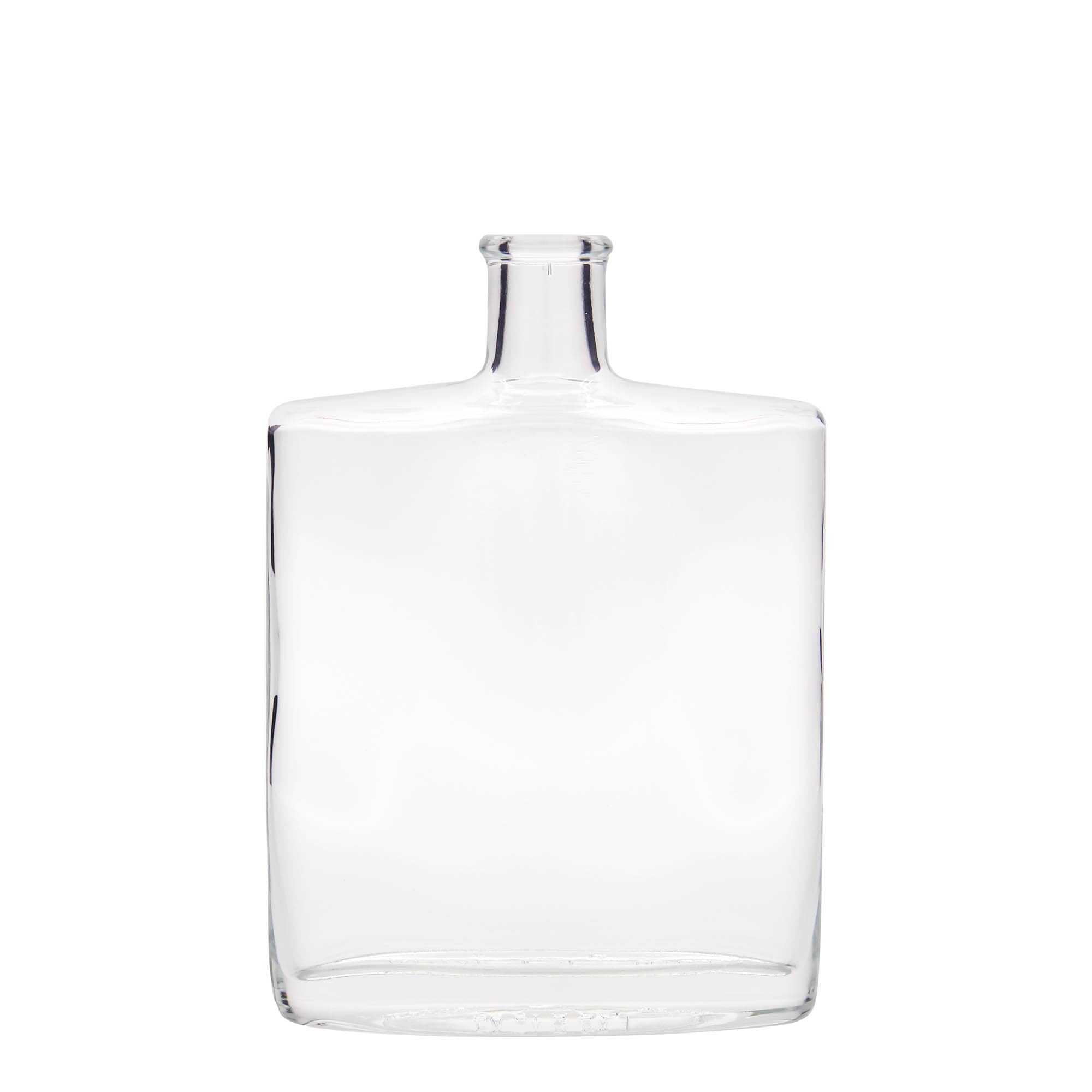 500 ml glazen fles 'Zorbas', ovaal, opening: kurk