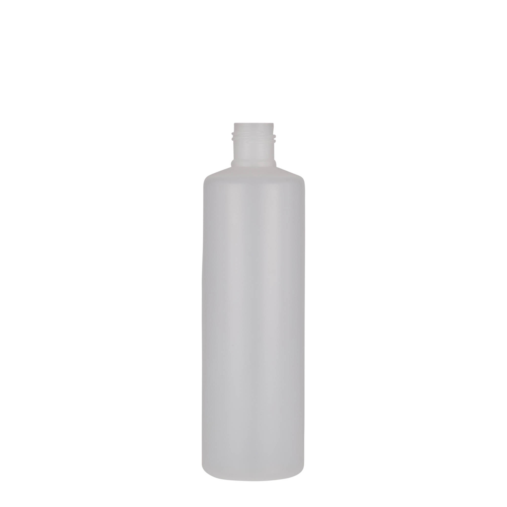 250 ml ronde fles, PE-kunststof, naturel, opening: schroefdop 250 ml ronde fles, PE-kunststof, naturel, opening: schroefdop