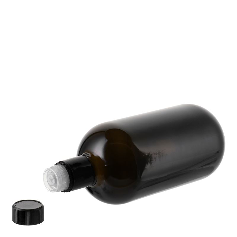 750 ml azijn-/olieflacon 'Biolio', glas, antiekgroen, mondstuk: DOP 750 ml azijn-/olieflacon 'Biolio', glas, antiekgroen, mondstuk: DOP