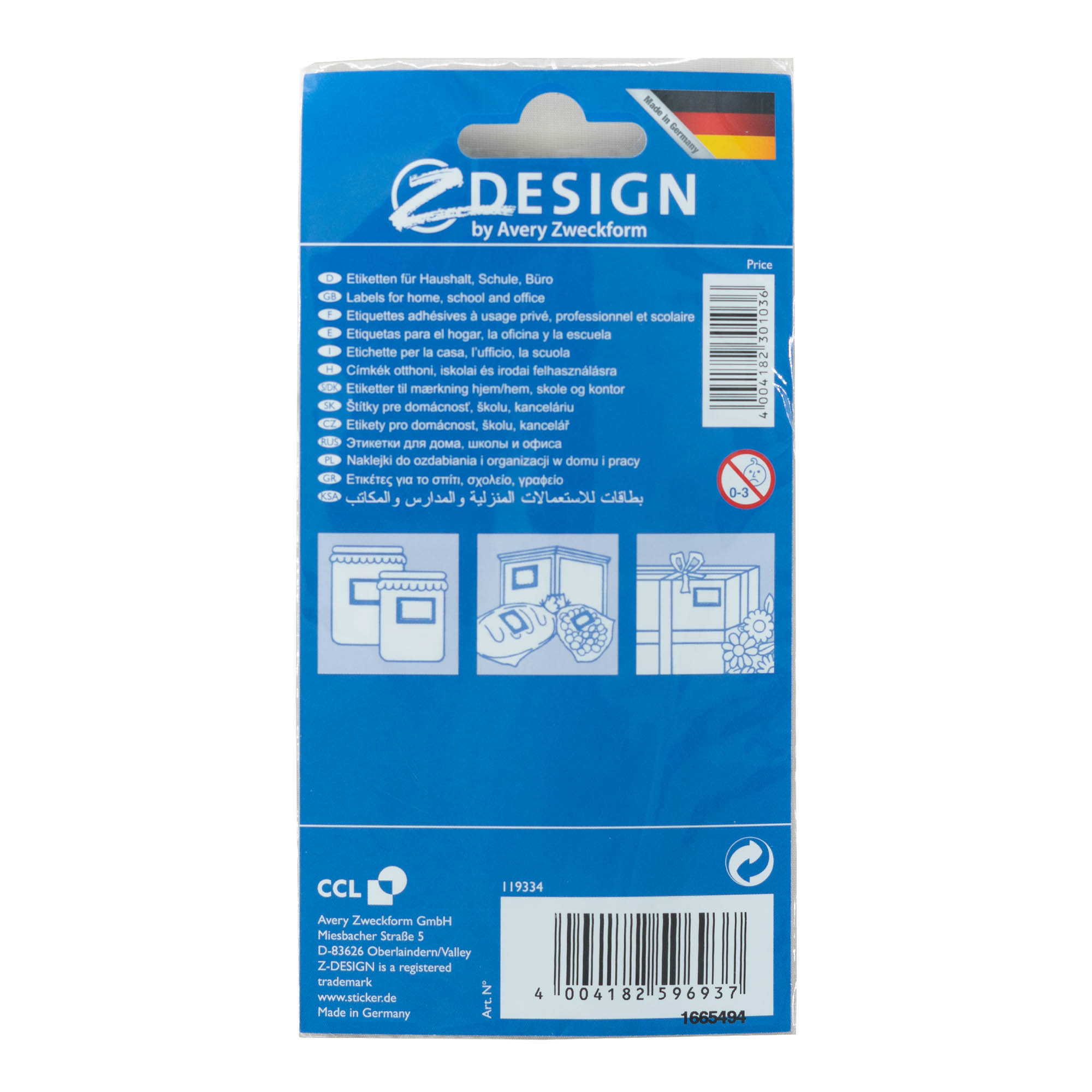 Zweckform etiketten 'Fruitkader', rechthoekig, papier, meerkleurig Zweckform etiketten 'Fruitkader', rechthoekig, papier, meerkleurig