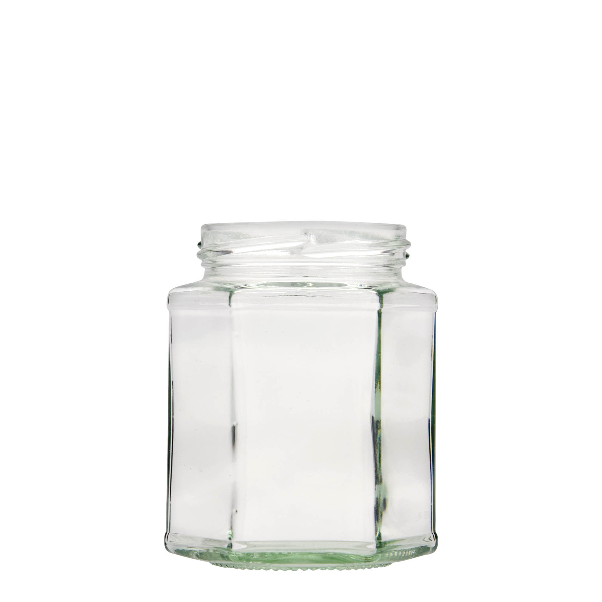 324 ml zeskantglas, opening: twist-off (TO 66) 324 ml zeskantglas, opening: twist-off (TO 66)