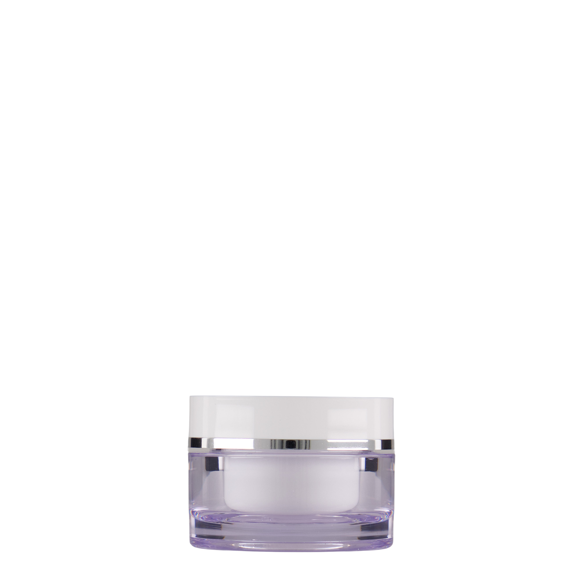 10 ml potje, SAN-kunststof, wit, opening: schroefdop