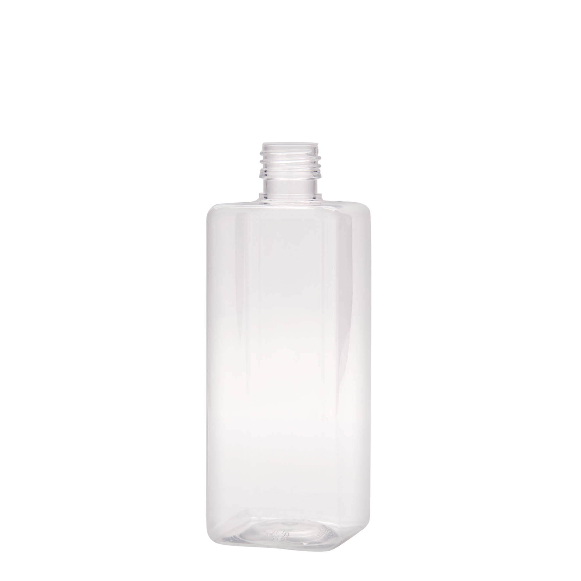 500 ml PET-fles 'Karl', vierkant, kunststof, hals: PP 28 500 ml PET-fles 'Karl', vierkant, kunststof, hals: PP 28