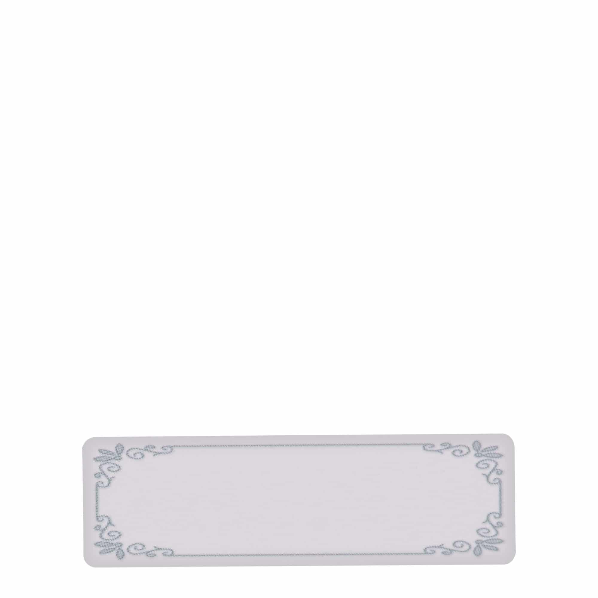 Zweckform etiketten 'Blauwe rand', rechthoekig, papier, wit-blauw