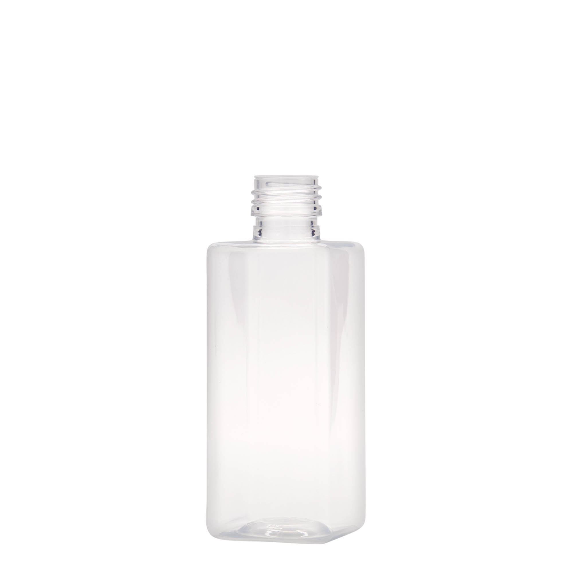 250 ml PET-fles 'Karl', vierkant, kunststof, opening: PP 28