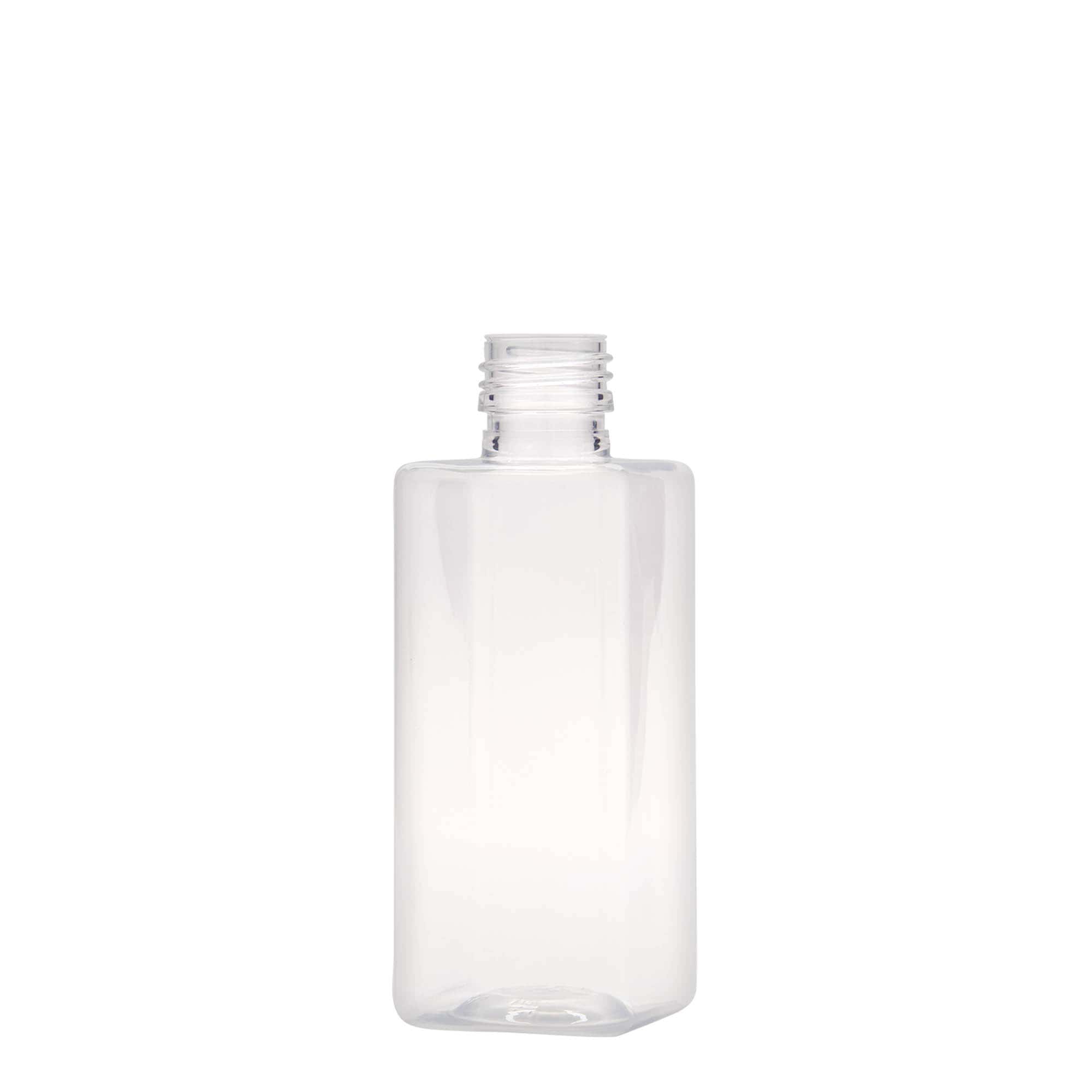250 ml PET-fles 'Karl', vierkant, kunststof, opening: PP 28