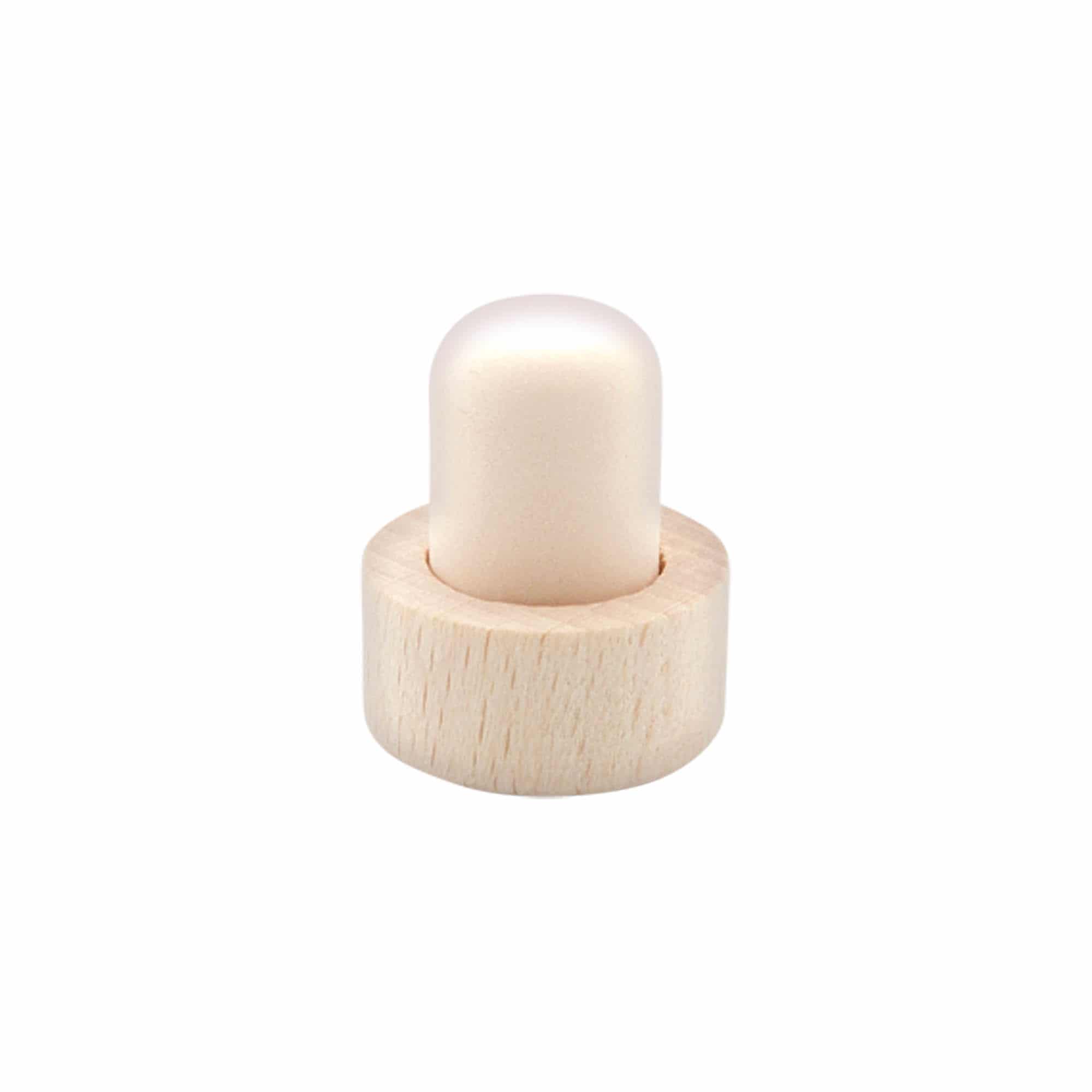 Dopkurk, 18 mm, hout/kunststof, voor monding: kurk