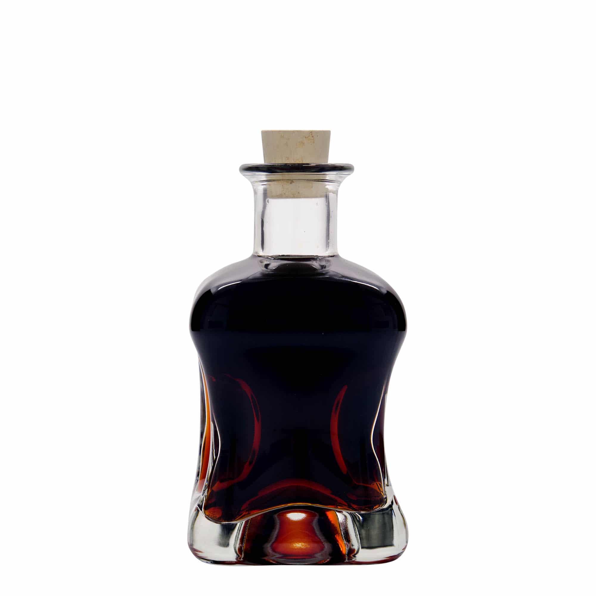 350 ml glazen fles 'Dublin', vierkant, hals: kurk