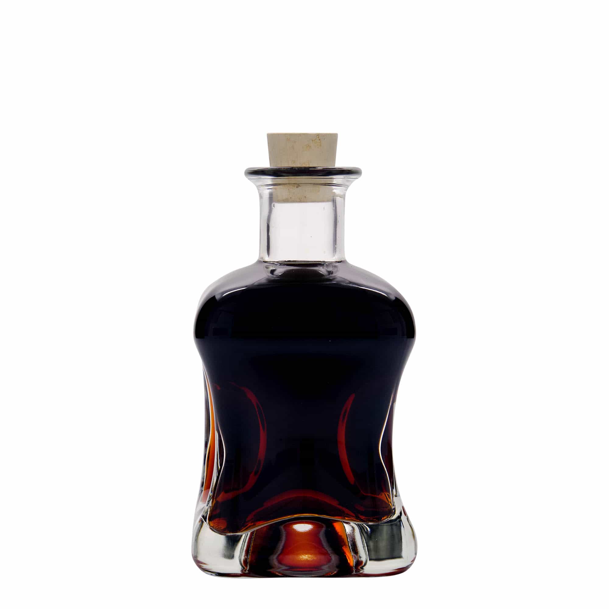 350 ml glazen fles 'Dublin', vierkant, hals: kurk