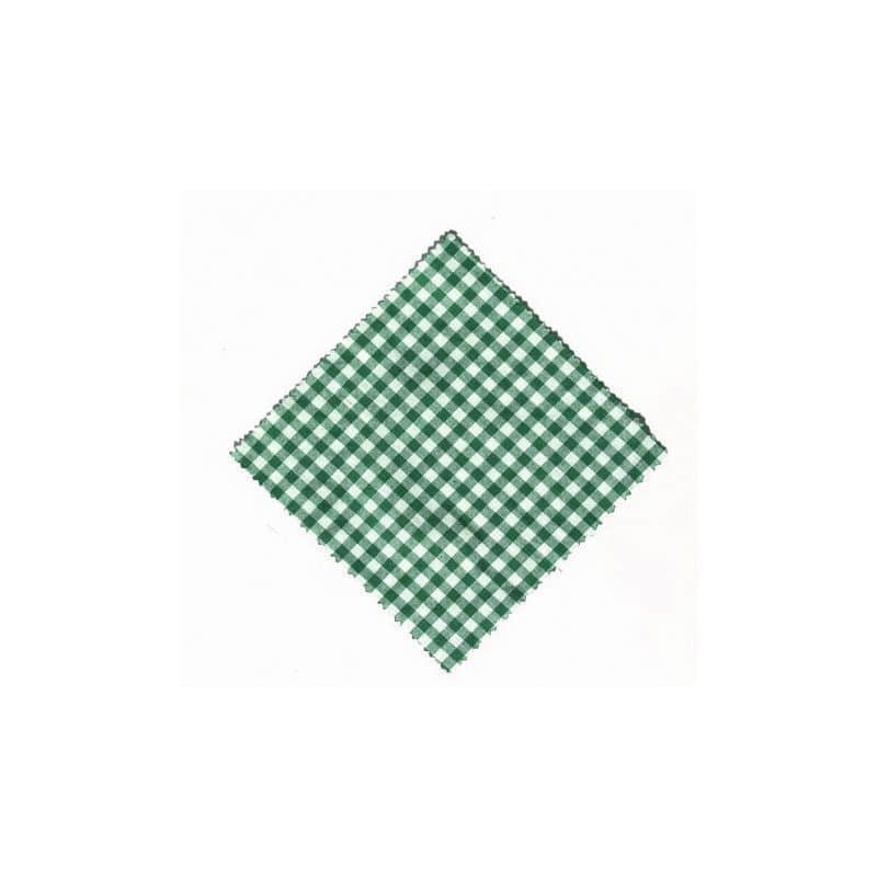 Stoffen lapje voor potten, geruit, 12x12, vierkant, textiel, donkergroen, monding: TO38-TO53 Stoffen lapje voor potten, geruit, 12x12, vierkant, textiel, donkergroen, monding: TO38-TO53