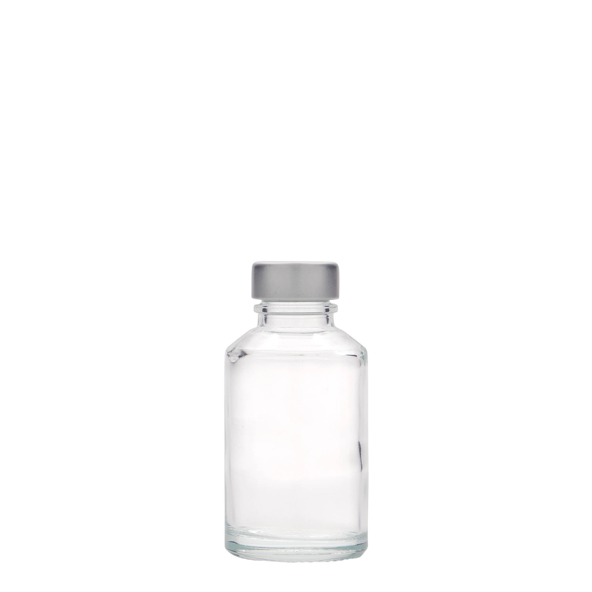 50 ml glazen fles 'Hella', opening: GPI 22 50 ml glazen fles 'Hella', opening: GPI 22