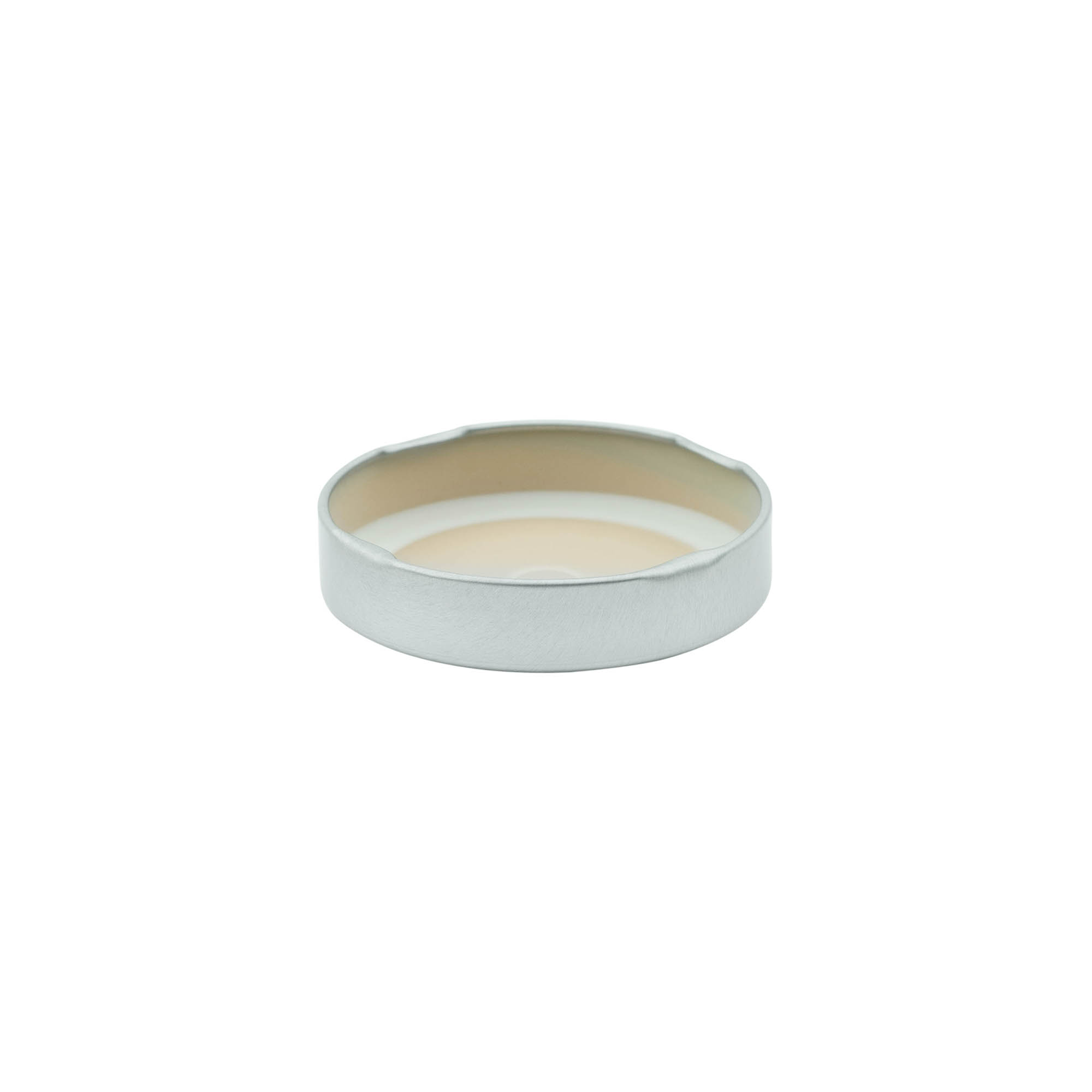 Deep-Twist-Off-sluiting, witblik, zilver, voor opening: Deep-TO 63