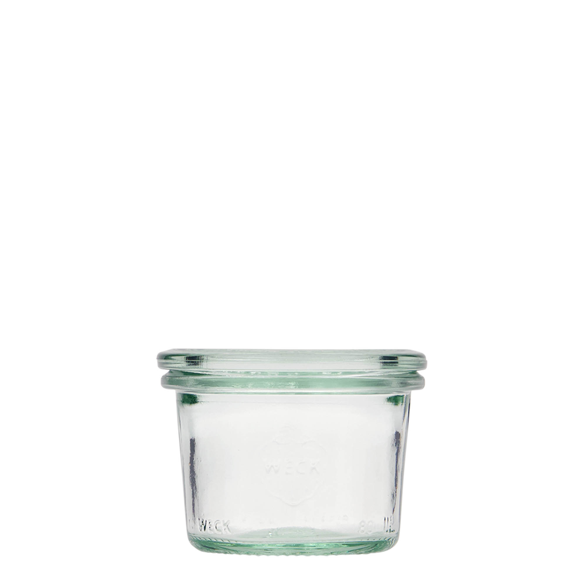 80 ml WECK-omkeerglas, opening: ronde rand