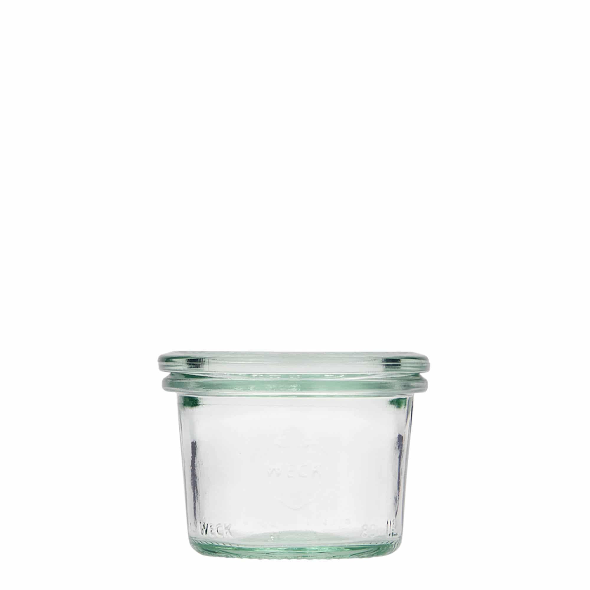 80 ml WECK-omkeerglas, opening: ronde rand