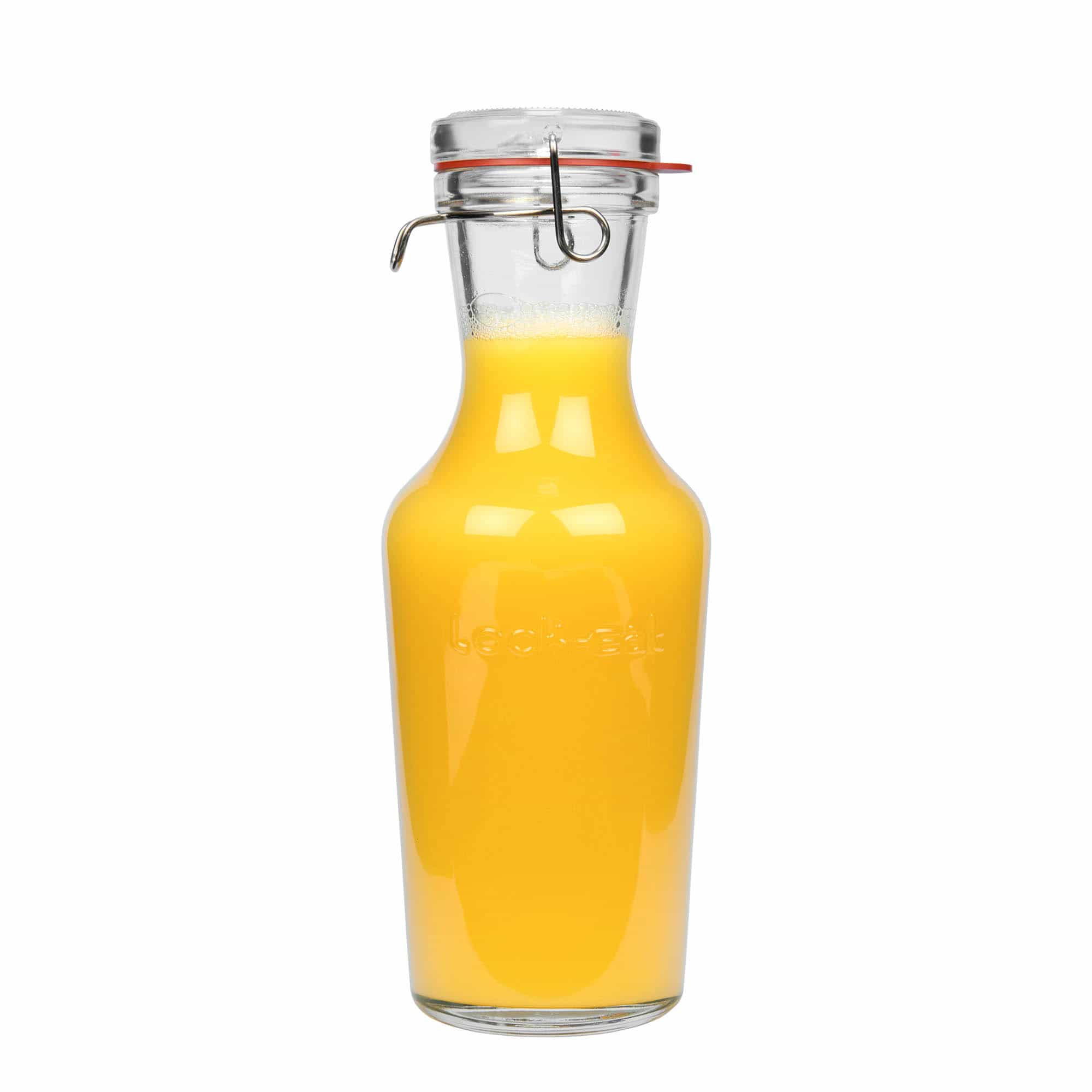 1.000 ml glazen karaf 'Lock-Eat', mondstuk: draadsluitingsbeugel