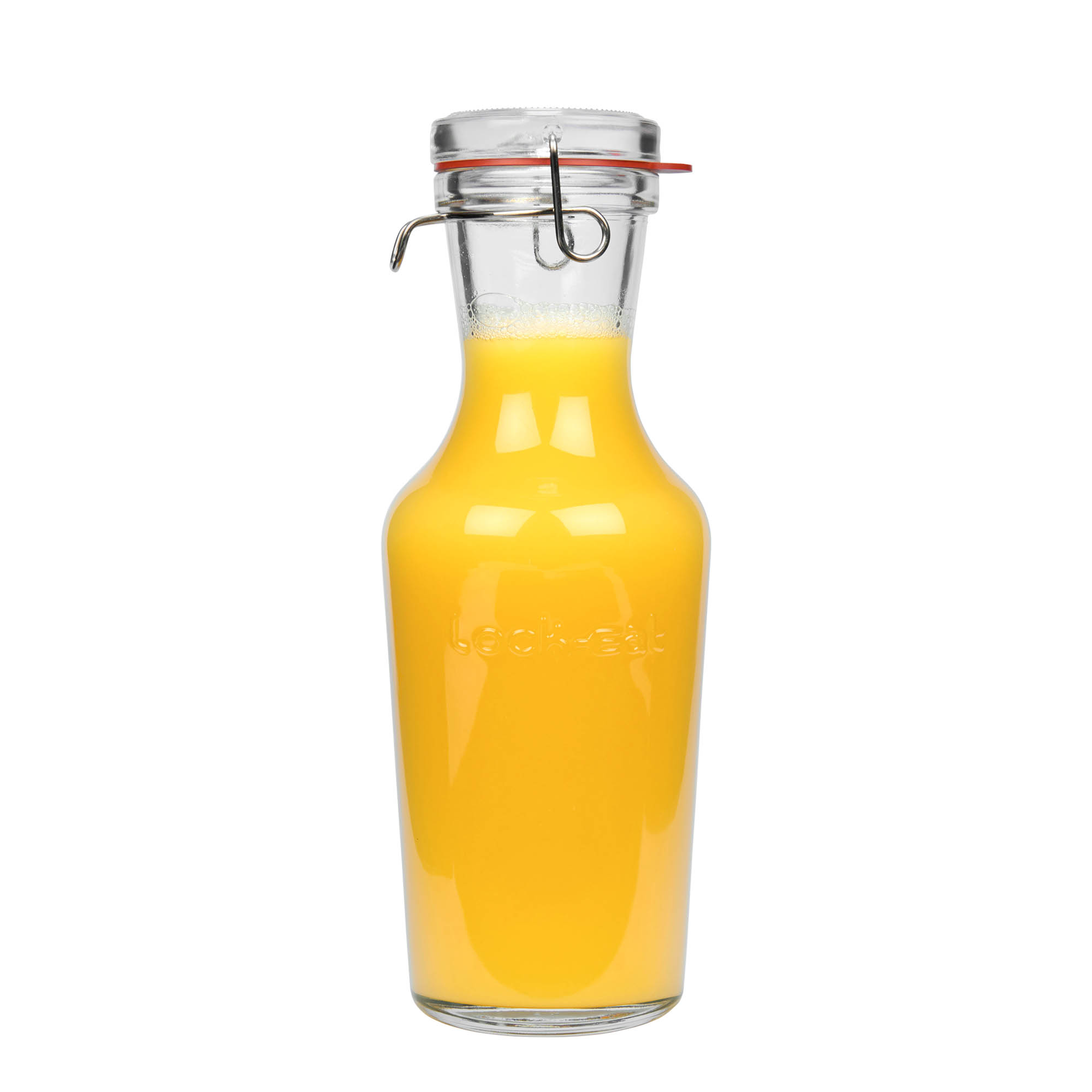 1.000 ml glazen karaf 'Lock-Eat', mondstuk: draadsluitingsbeugel 1.000 ml glazen karaf 'Lock-Eat', mondstuk: draadsluitingsbeugel