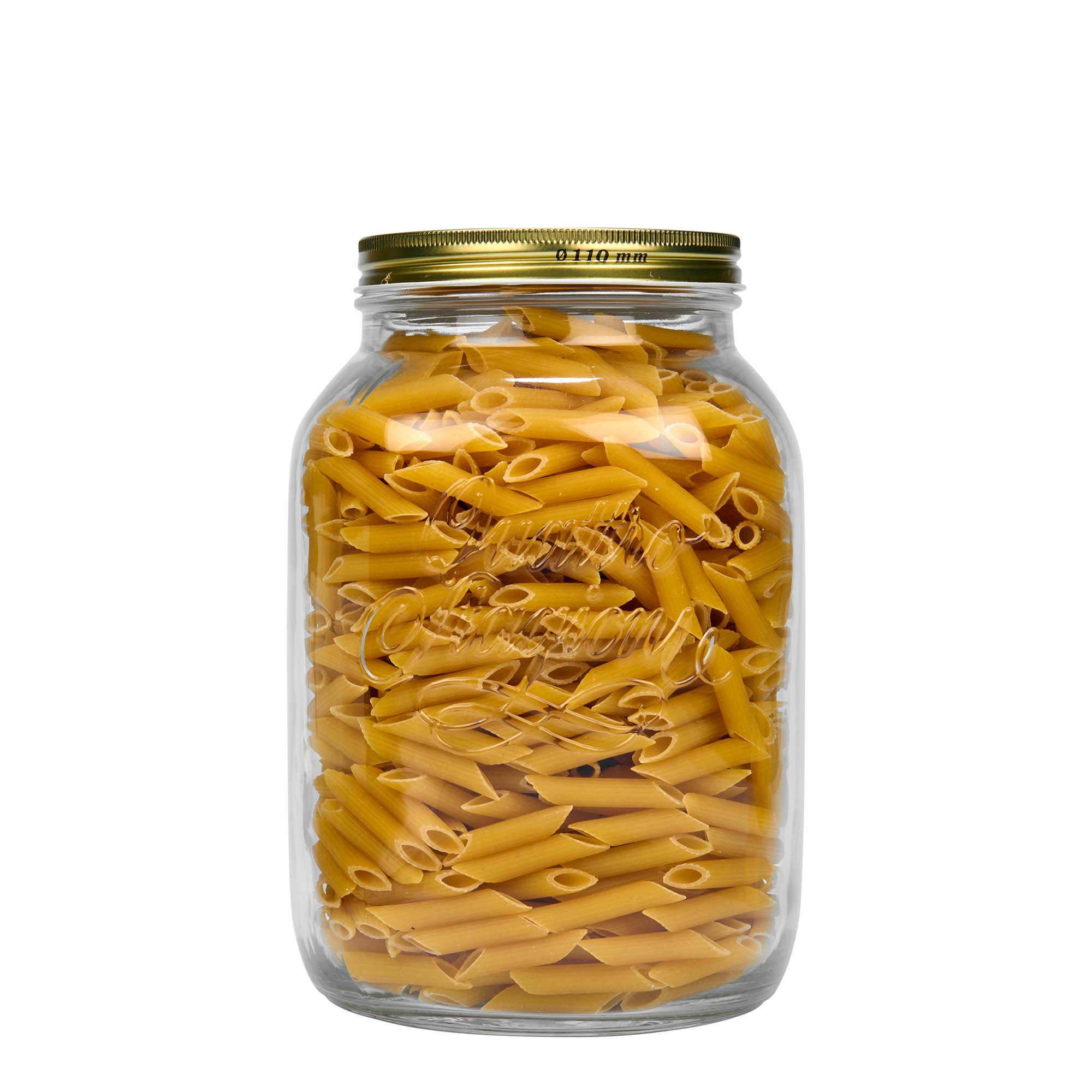 3.000 ml glas 'Quattro Stagioni', opening: schroefdop 3.000 ml glas 'Quattro Stagioni', opening: schroefdop